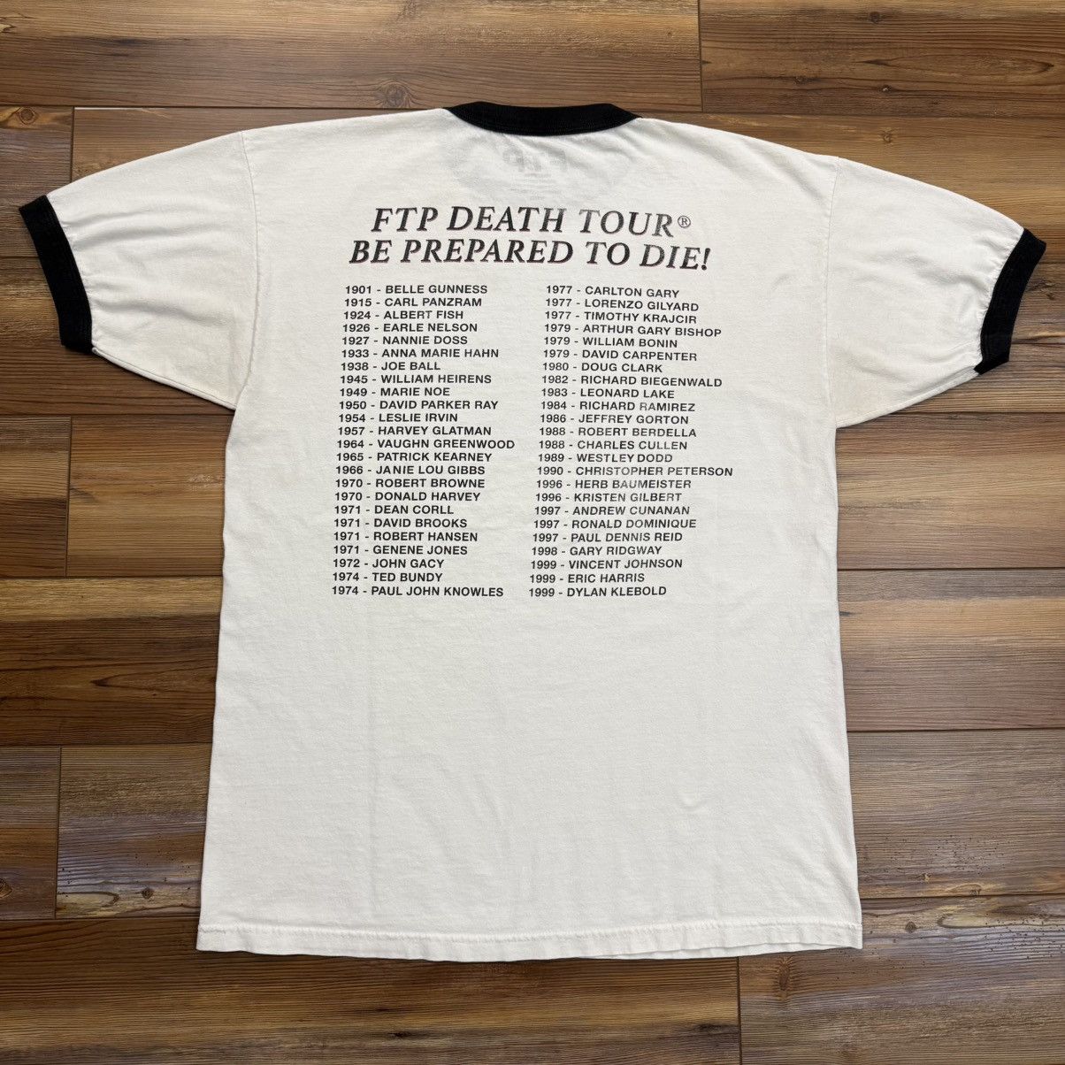 Fuck The Population White FTP Death Tour Ringer Tee Shirt 2015 Size US XL / EU 56 / 4 - 2 Thumbnail