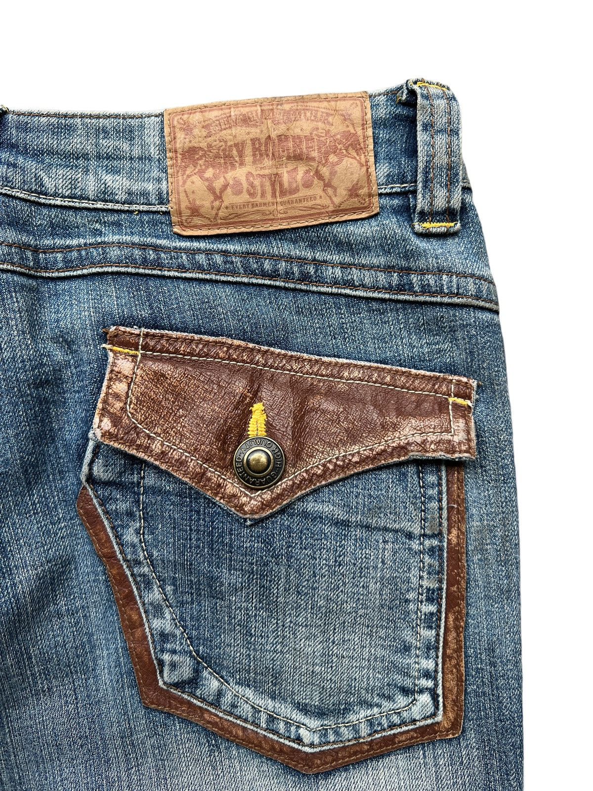 Japanese Brand Flare Japan Multipocket Boot Cut Bondage Stretch Jeans 30x31 Size 30" / US 8 / IT 44 - 10 Thumbnail