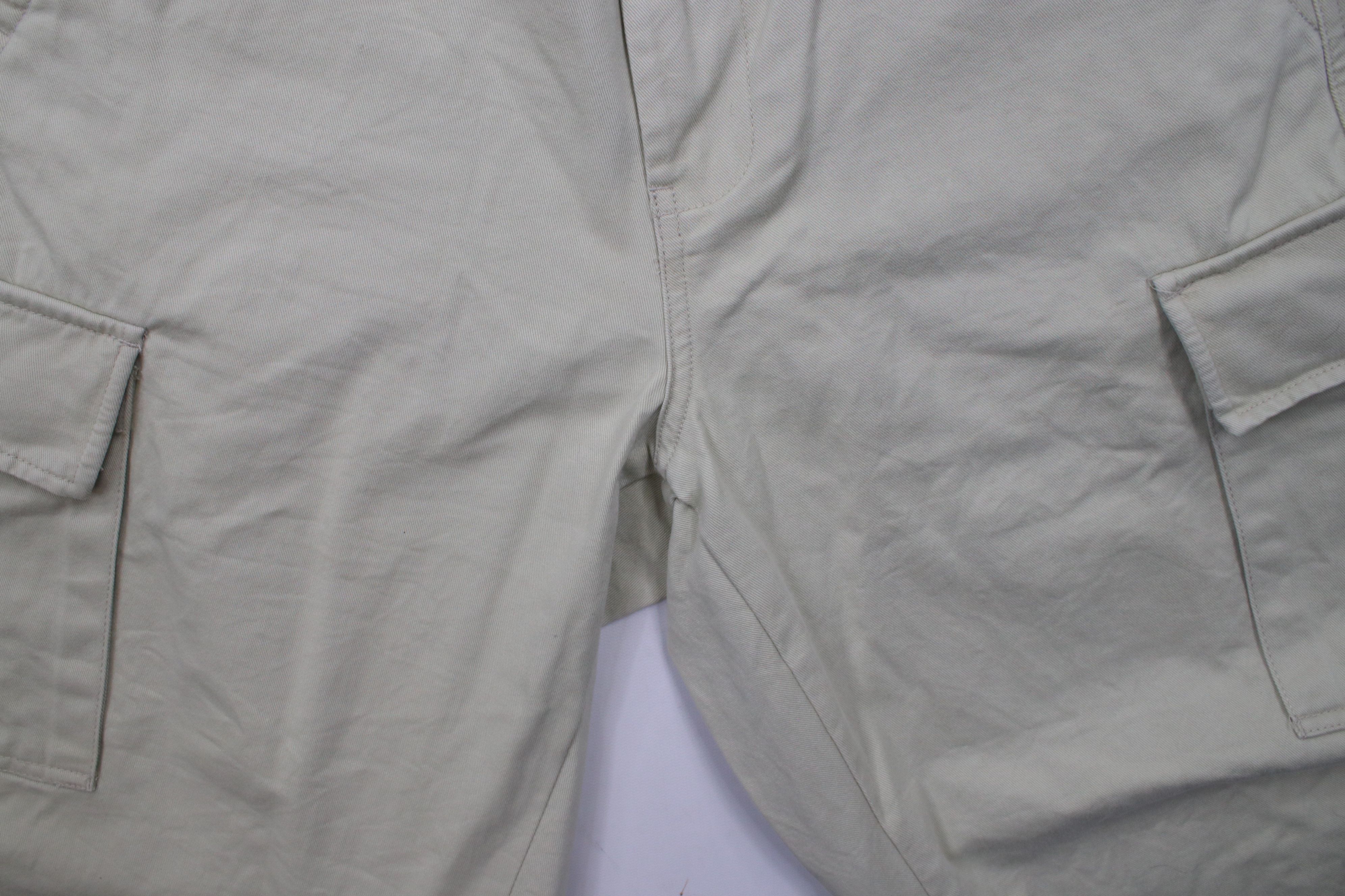 Gap × Vintage Vintage 90s Y2K Gap Baggy Wide Leg Cargo Pants Beige Cotton Size US 30 / EU 46 - 5 Thumbnail