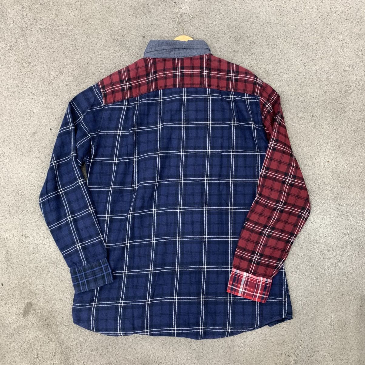 Uniqlo Uniqlo Plaid Flannel Shirt Patchwork Japanese Brand Size US XL / EU 56 / 4 - 5 Thumbnail