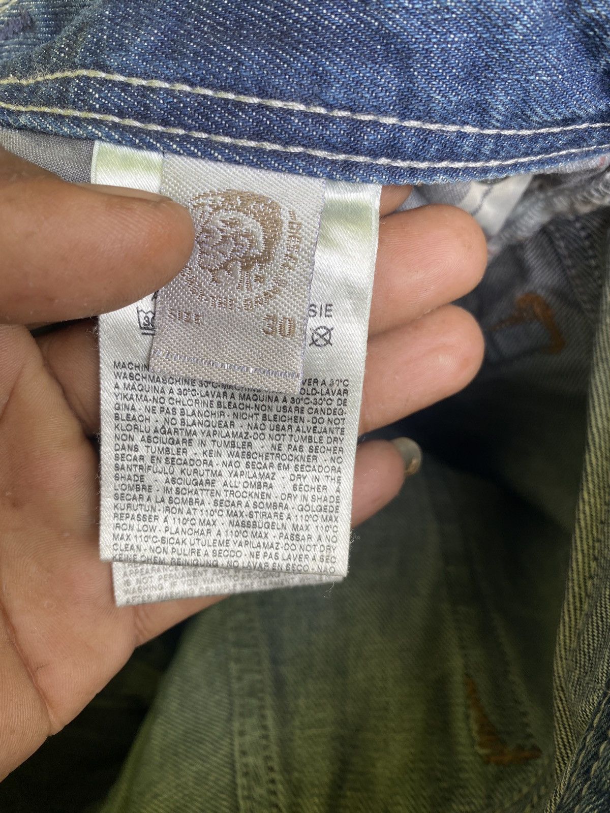 Diesel × Vintage Vintage diesel safado denim Size US 32 / EU 48 - 7 Thumbnail