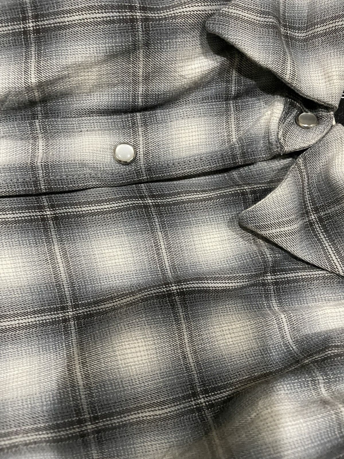 agnes b. Agnes B. Vintage 90s Shadow Plaid Blouse Size M / US 6-8 / IT 42-44 - 21 Thumbnail