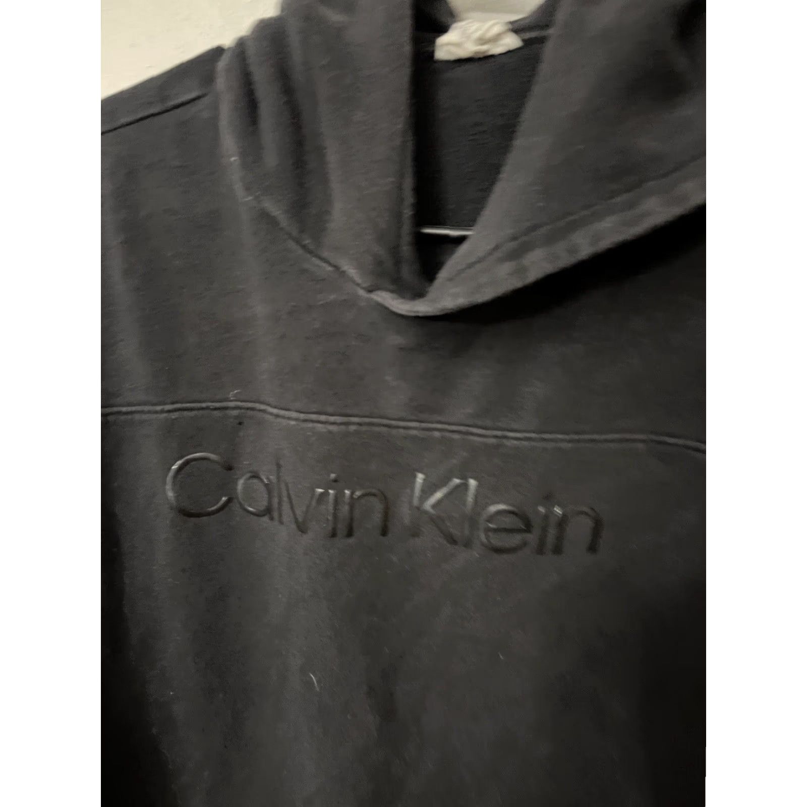 Calvin Klein Calvin Klein Logo Cotton Hoodie Relaxed Fit Mens Size Small Black Size US S / EU 44-46 / 1 - 2 Thumbnail
