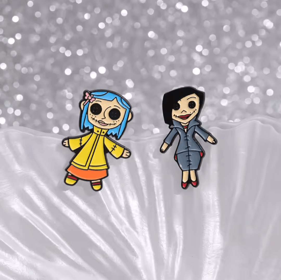 Japanese Brand CORALINE - OTHER MOM Enamel Lapel Metal Pin NEW Size ONE SIZE - 4 Thumbnail