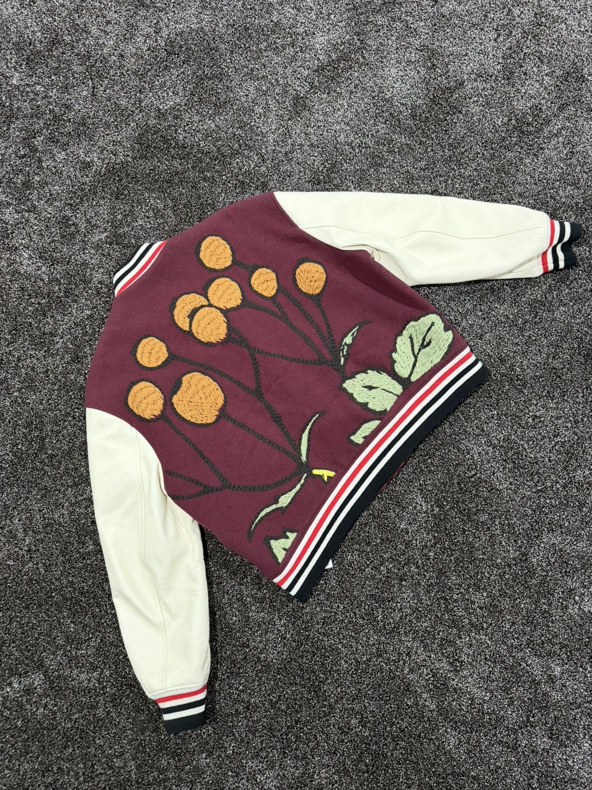 Loewe Loewe Floral Herbarium Embroider Leather/Wool Varsity Jacket Size US L / EU 52-54 / 3 - 15 Thumbnail