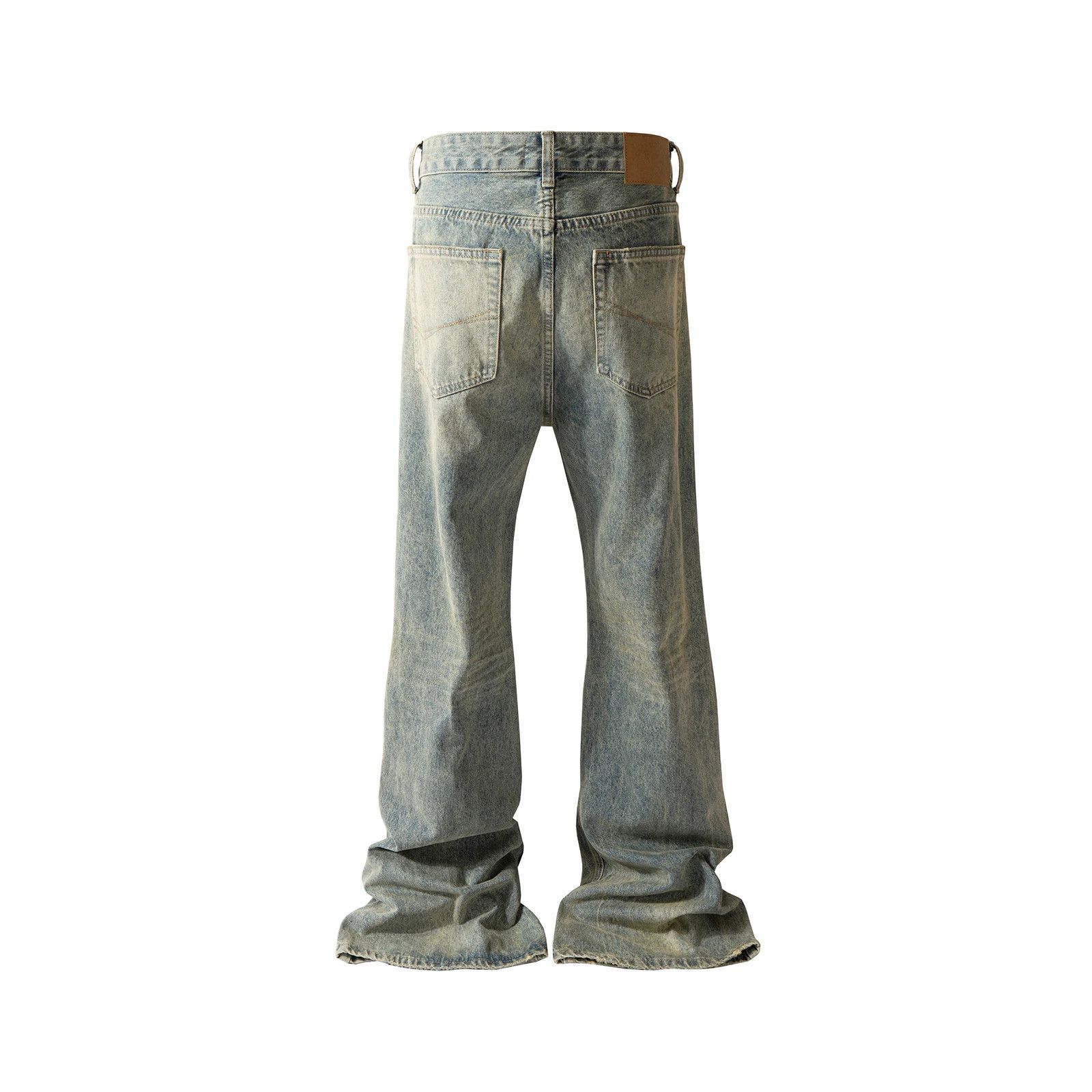 Japanese Brand × Vintage Washed Distressed Holes Flare jeans Size US 31 - 3 Thumbnail