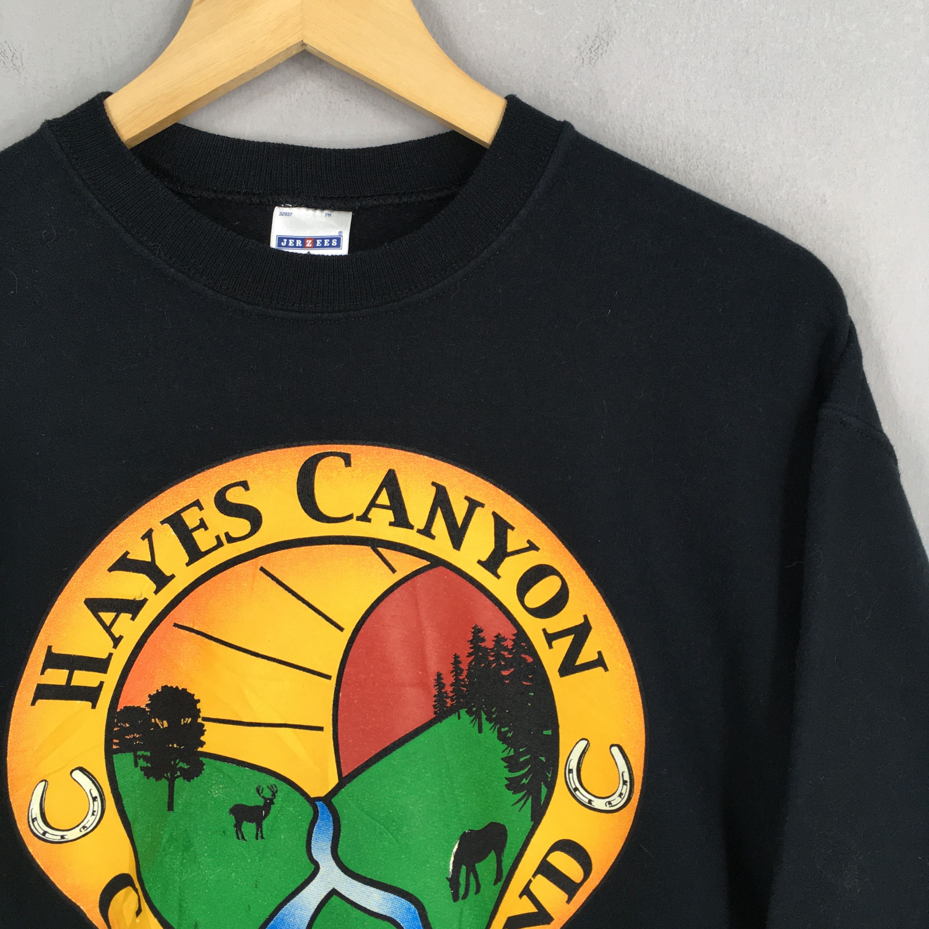 Jerzees Vintage Hayes Canyon Campground Sweatshirt Small Size US S / EU 44-46 / 1 - 2 Thumbnail