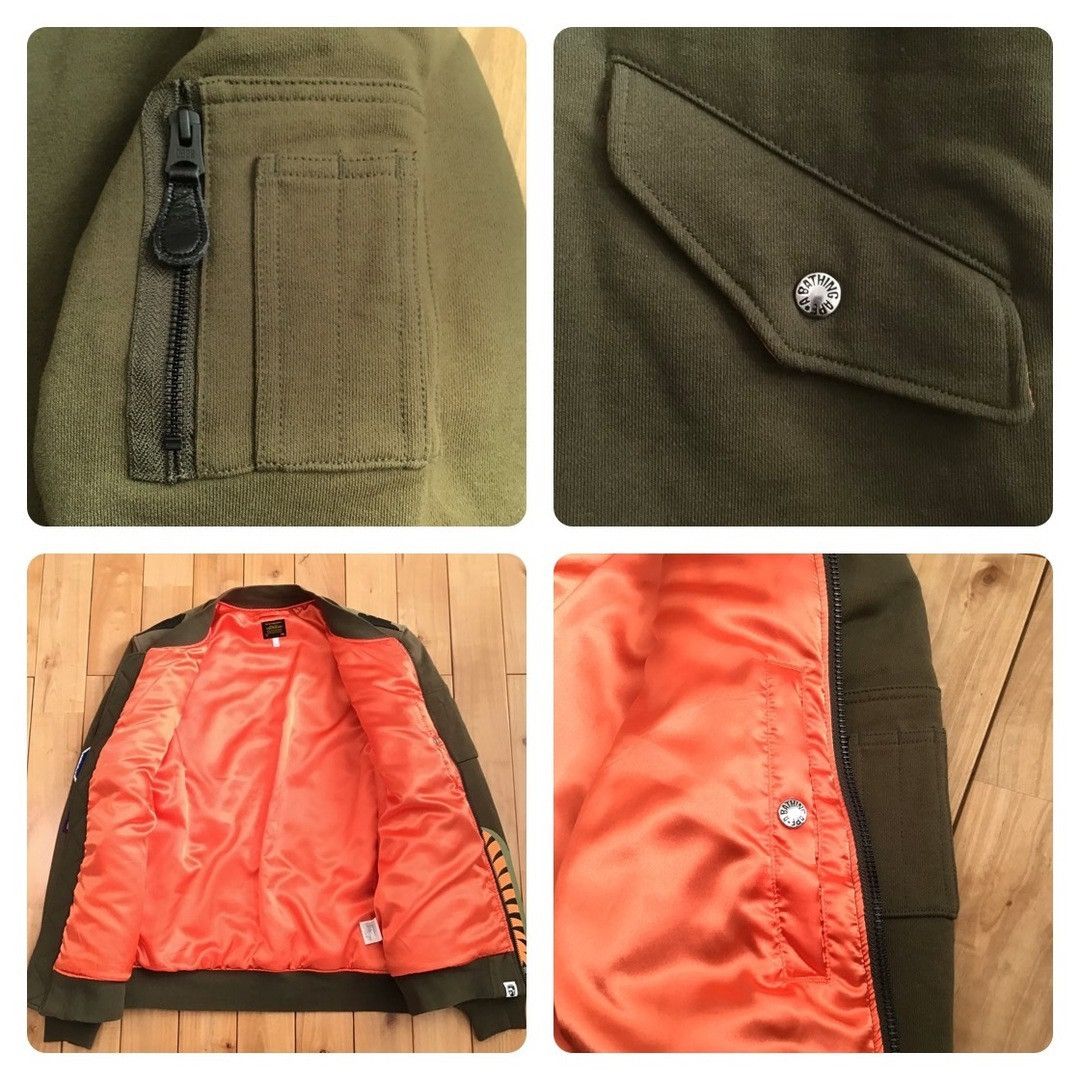 Bape BAPE SHARK MA-1 Sweat Bomber Jacket a bathing ape Size US L / EU 52-54 / 3 - 6 Thumbnail