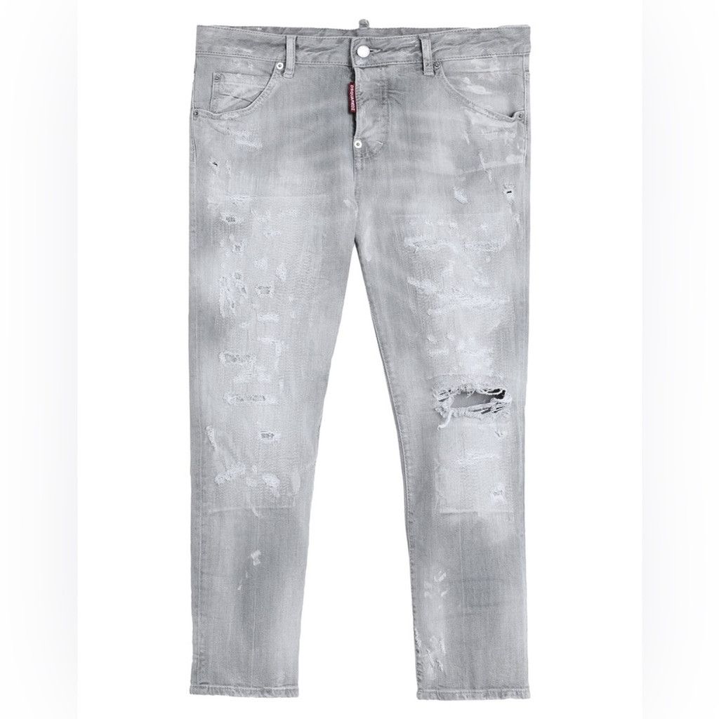 Dsquared2 DSquared2 Cool Guy Grey Skinny Fit Jeans Size 50 (33/26) Size US 33 - 3 Thumbnail