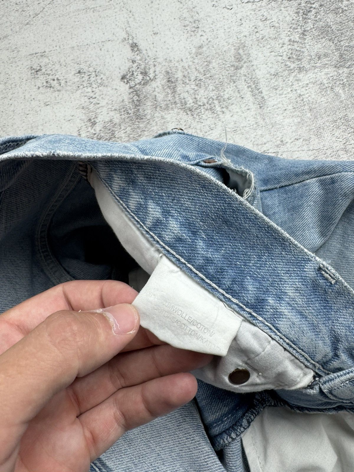 Dickies DICKIES BIG DADDY VINTAGE DENIM RAP HIP HOP BAGGY SKATE DISTRESSED JEANS PANTS Size US 32 / EU 48 - 23 Thumbnail