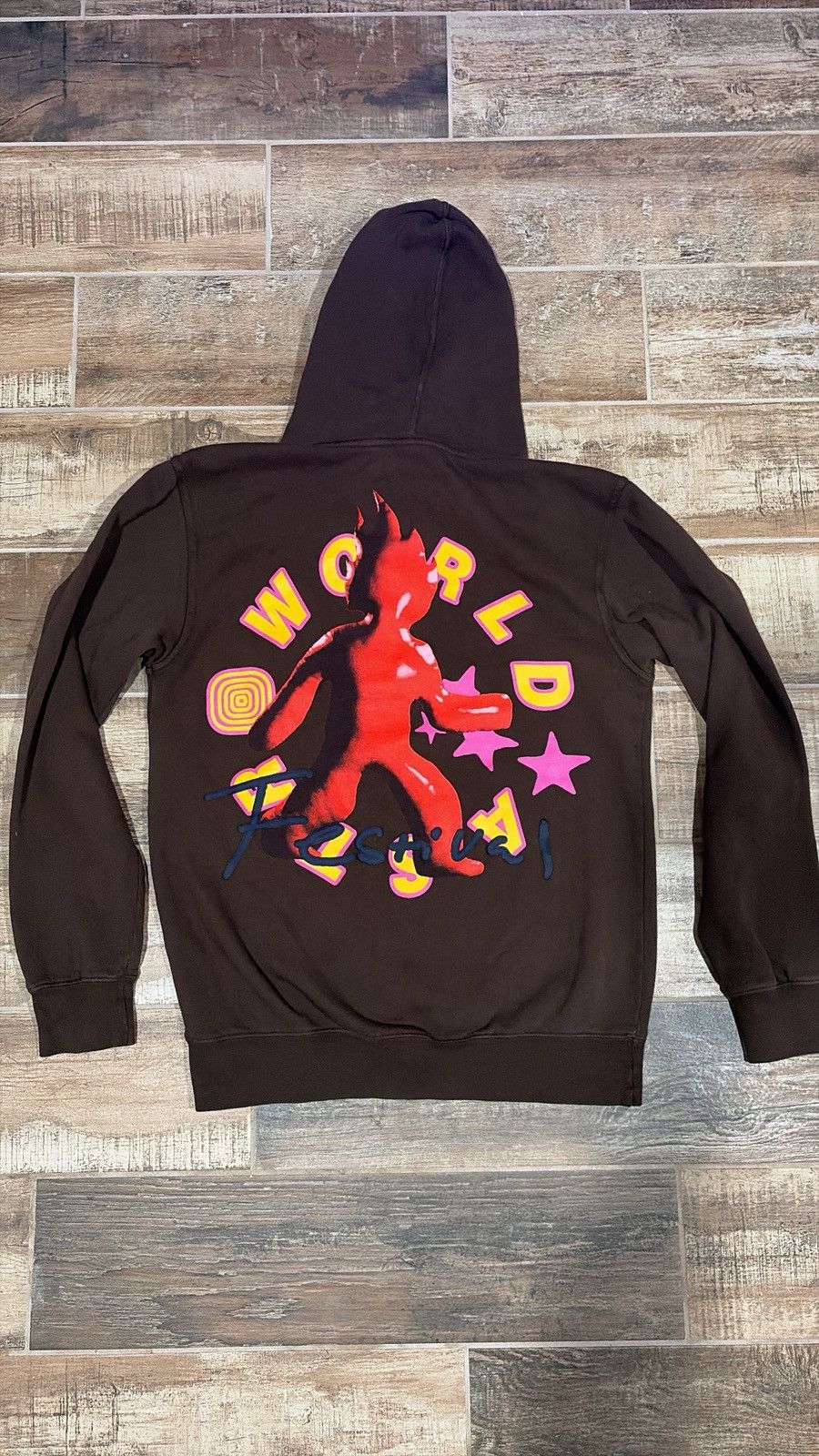 Travis Scott Travis Scott Astroworld 2021 Flame Guy Hoodie Small Size US S / EU 44-46 / 1 - 2 Thumbnail