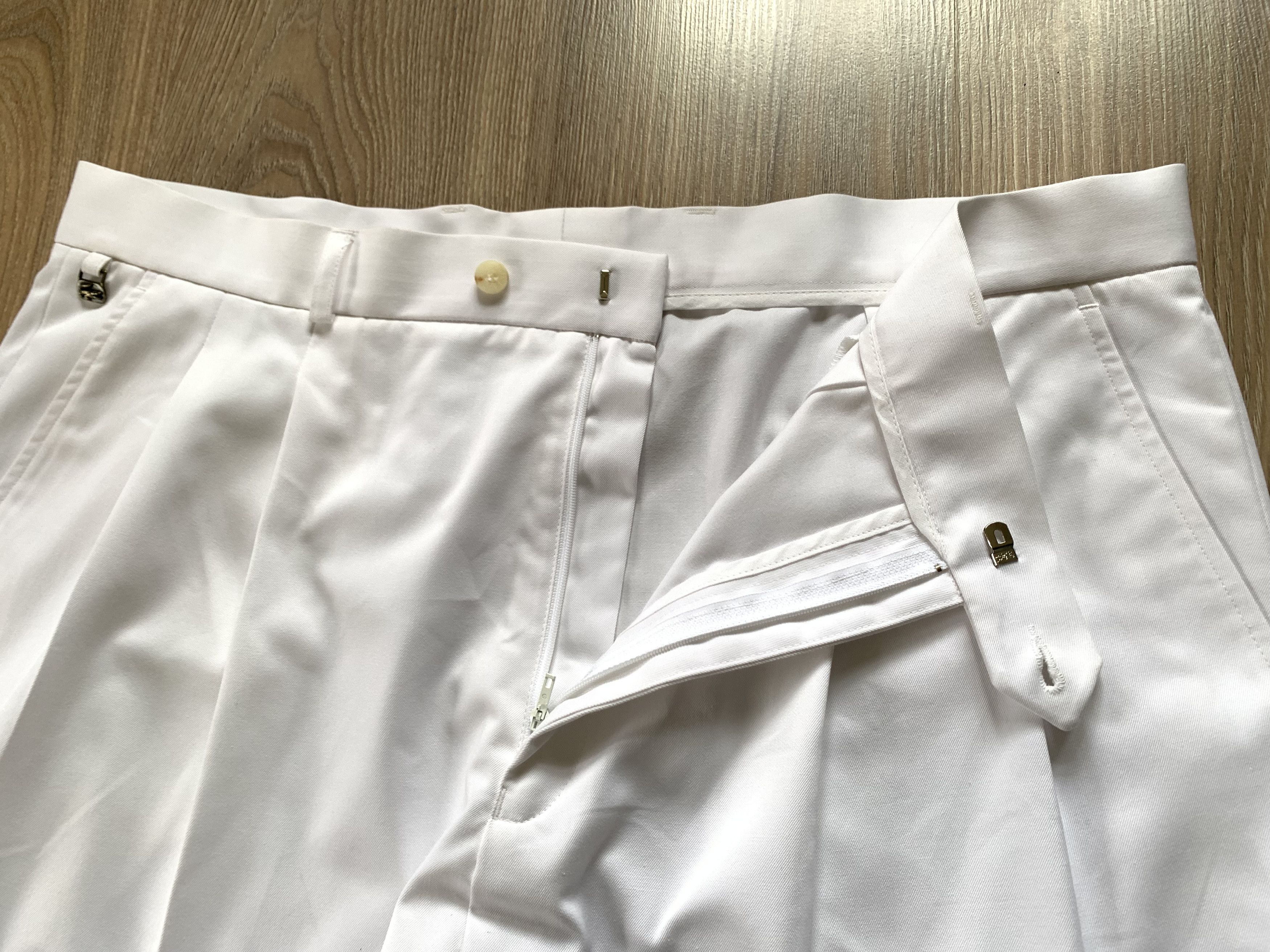 Lacoste × Vintage Rare Vintage New Lacoste White Cotton Pants Trousers Size US 36 / EU 52 - 5 Thumbnail