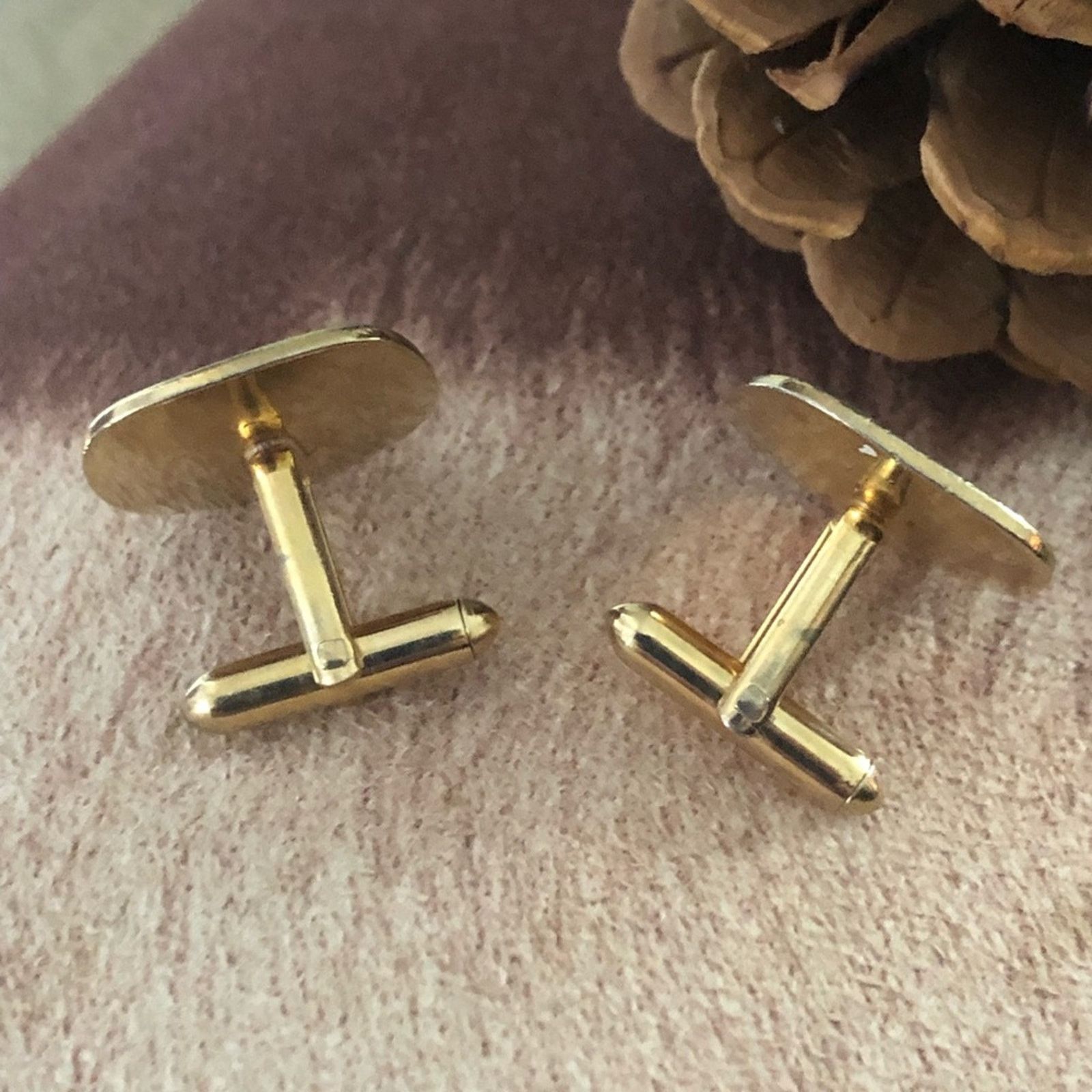 Vintage Vintage men’s Swank etched gold cuff links Size ONE SIZE - 2 Thumbnail
