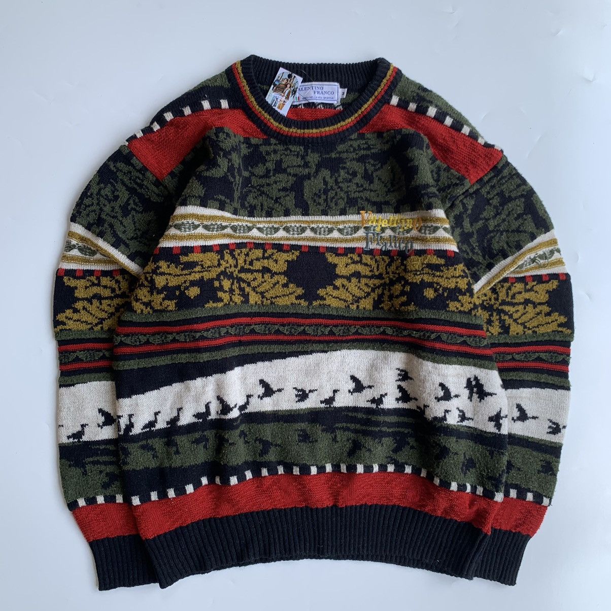 ❌SOLD OUT❌ Knitwear vintage patterned by Valentino Franco🇮🇹
