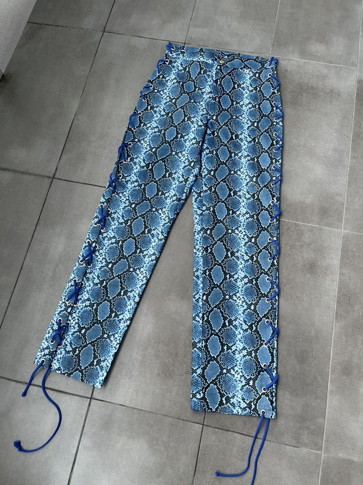 Other !DS! SS23 Nikolaj Storm Angelo Snake Skin Pattern Pants Size US 30 / EU 46 - 9 Thumbnail