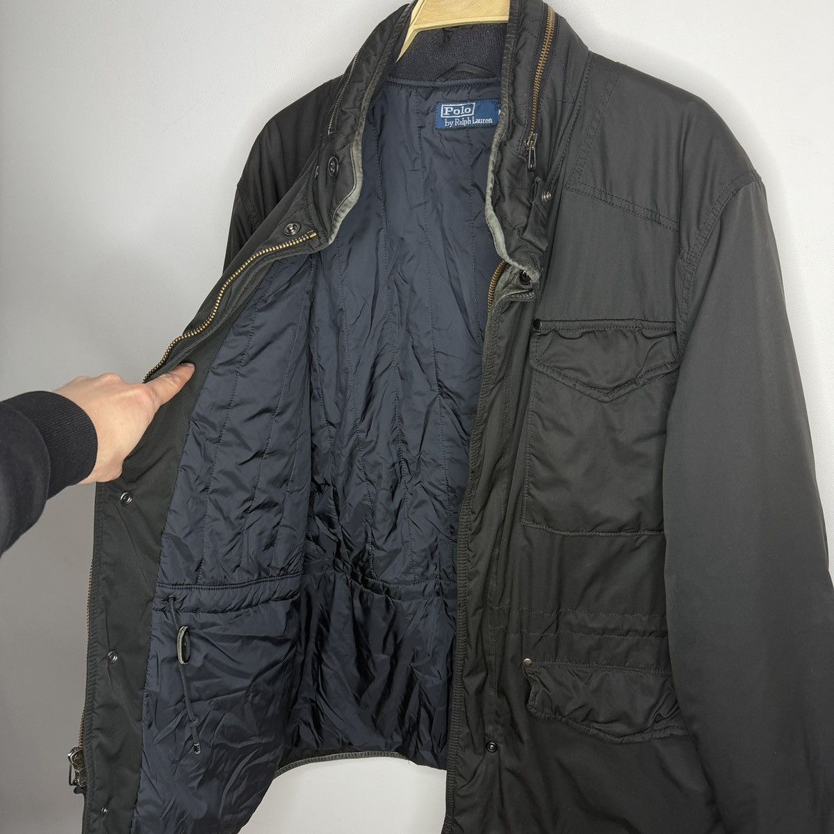 Polo Ralph Lauren Polo Ralph Lauren Hunting/Fishing Jacket Black Nylon Coat Size US XL / EU 56 / 4 - 12 Thumbnail