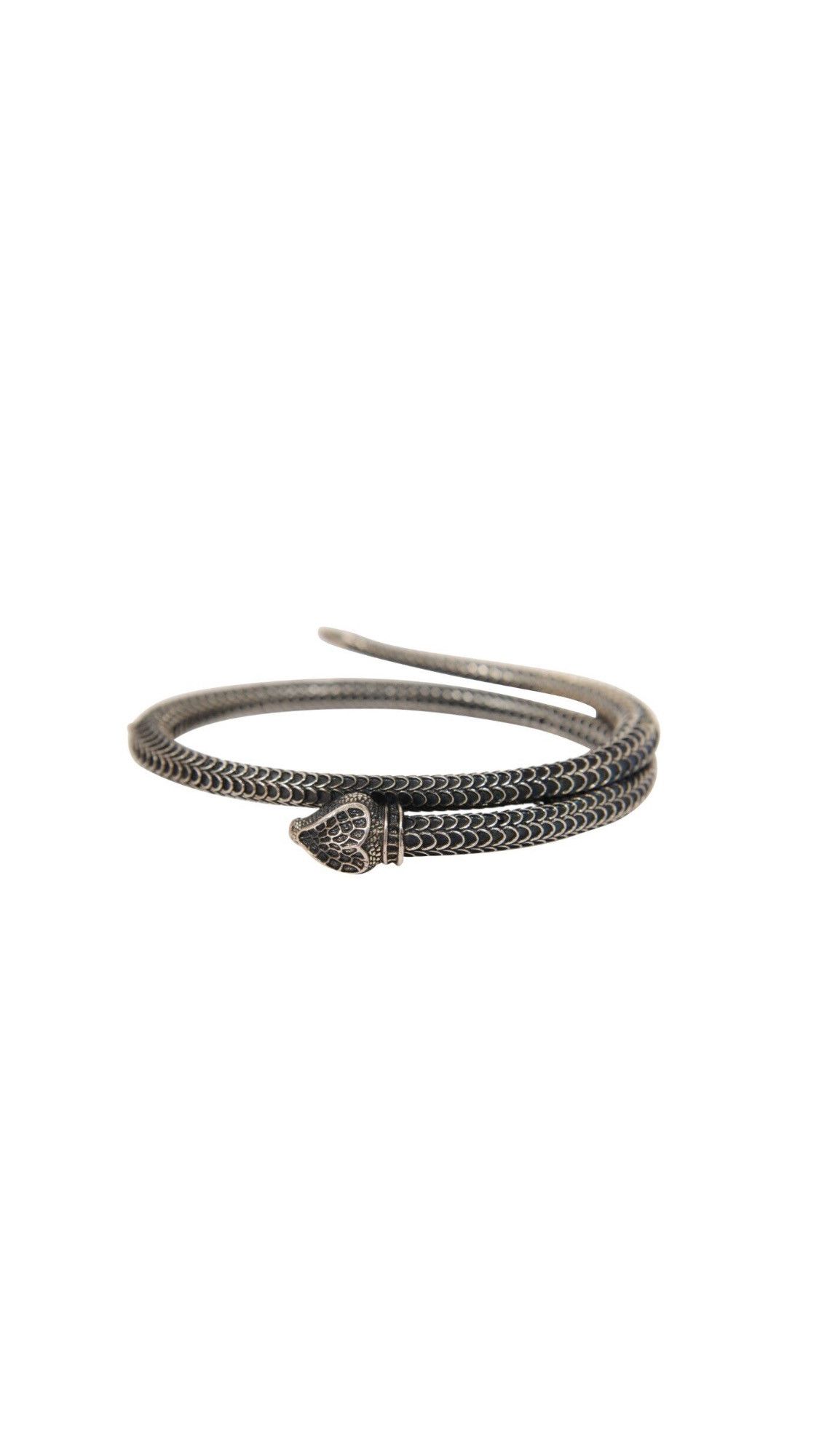 image of Gucci Garden Heart Snake Size 17 .925 Sterling Silver, Men's