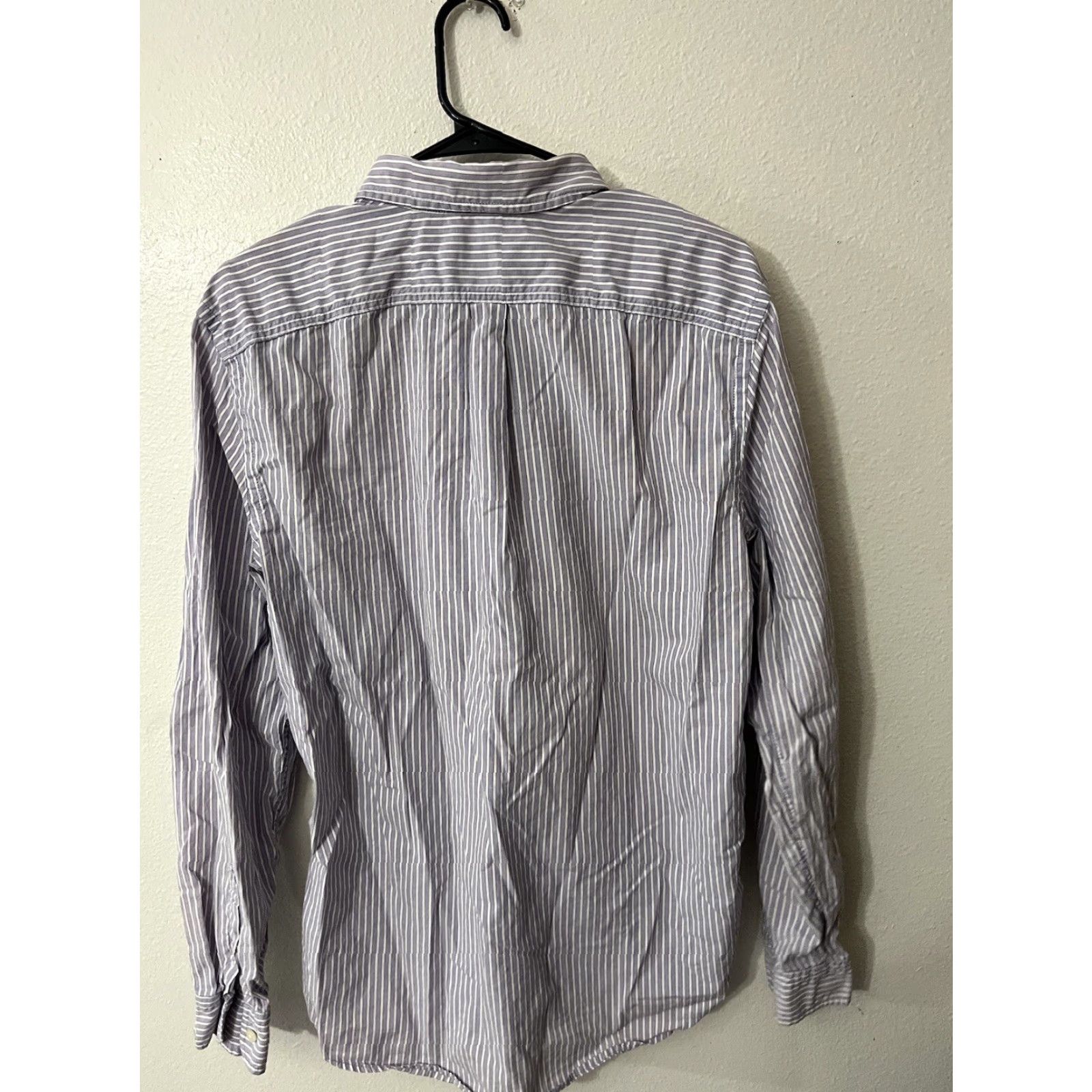 Gap Gap Button-Up Shirt Men L Purple Striped 100% Cotton Long Sleeve Size US L / EU 52-54 / 3 - 3 Thumbnail