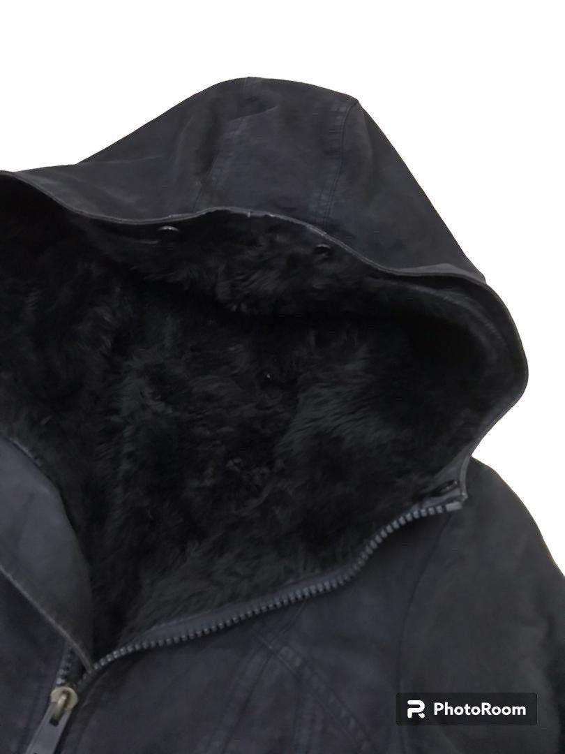 Diesel 💥Diesel Military Mink Fur Hoodie Jacket Size XS / US 0-2 / IT 36-38 - 2 Thumbnail