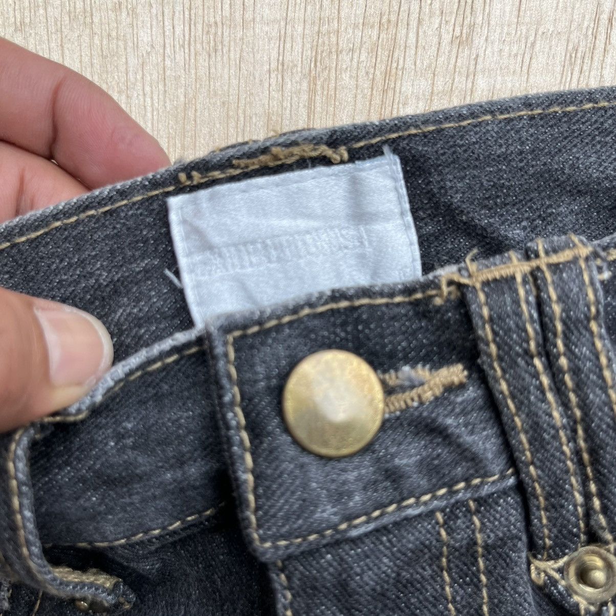 If Six Was Nine EXHBITIONIST DISTRESSED DENIM BLACK WASHED ARCHIVAL CLOTHING Size US 30 / EU 46 - 3 Thumbnail
