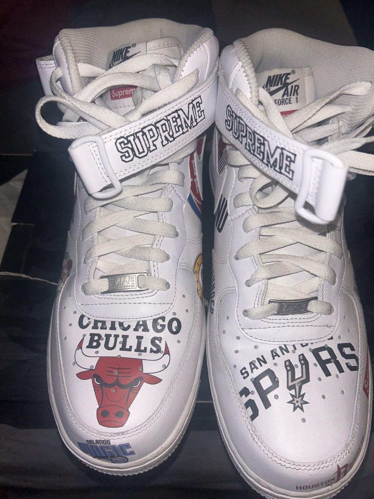 Nike × Supreme Air Force 1 Mid ‘07 / Supreme x NBA Size US 11.5 / EU 44-45 - 4 Thumbnail