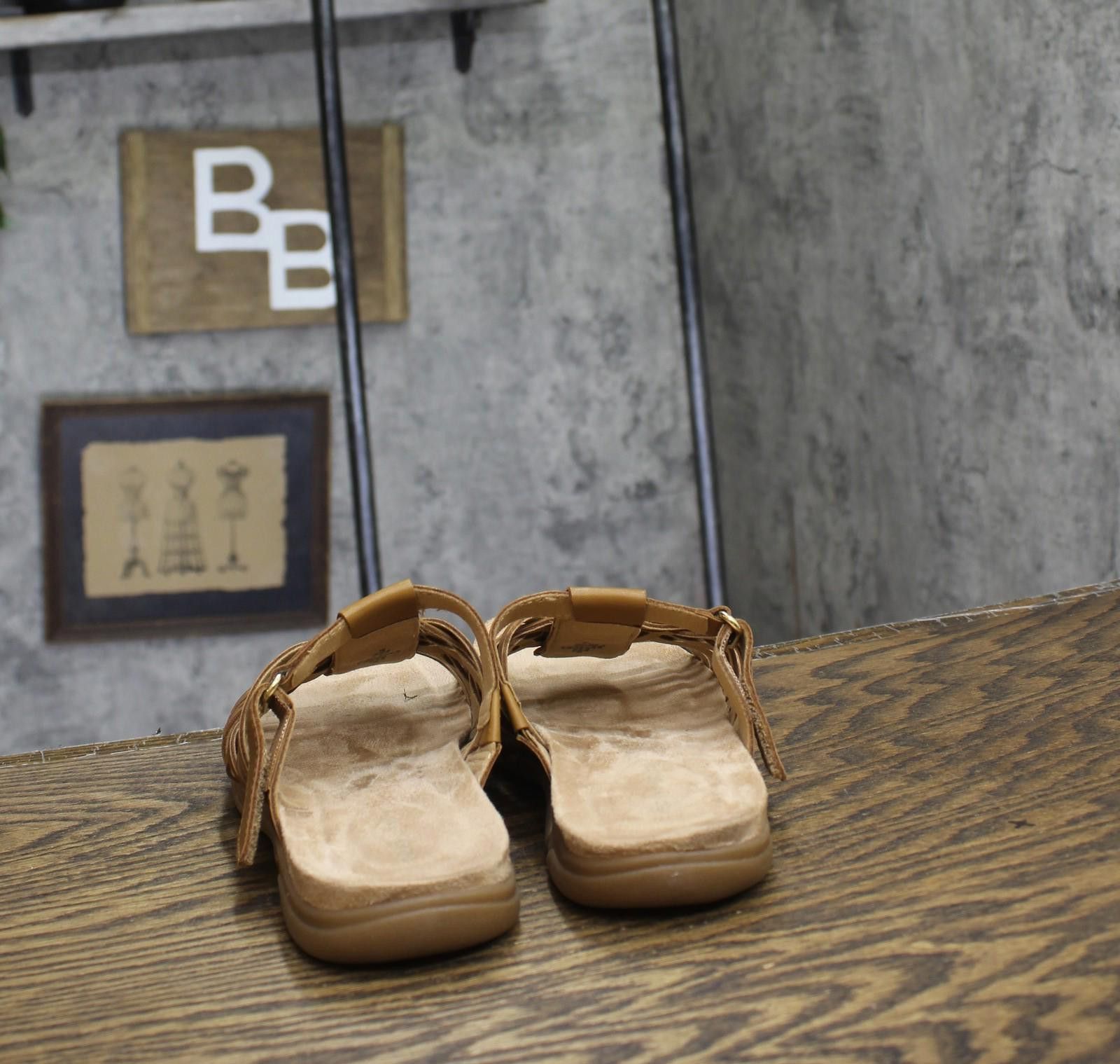 Other Easy Spirit Flat Sandal Semindi Cognac Leather Brown 7.5m Size US 7.5 / IT 37.5 - 4 Thumbnail