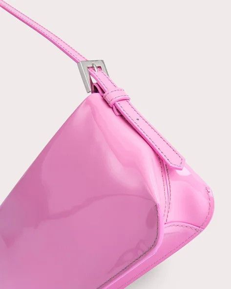 By Far o1mle0824 Size :OS/Dulce Patent Leather Shoulder Bag in Pink Size ONE SIZE - 5 Thumbnail