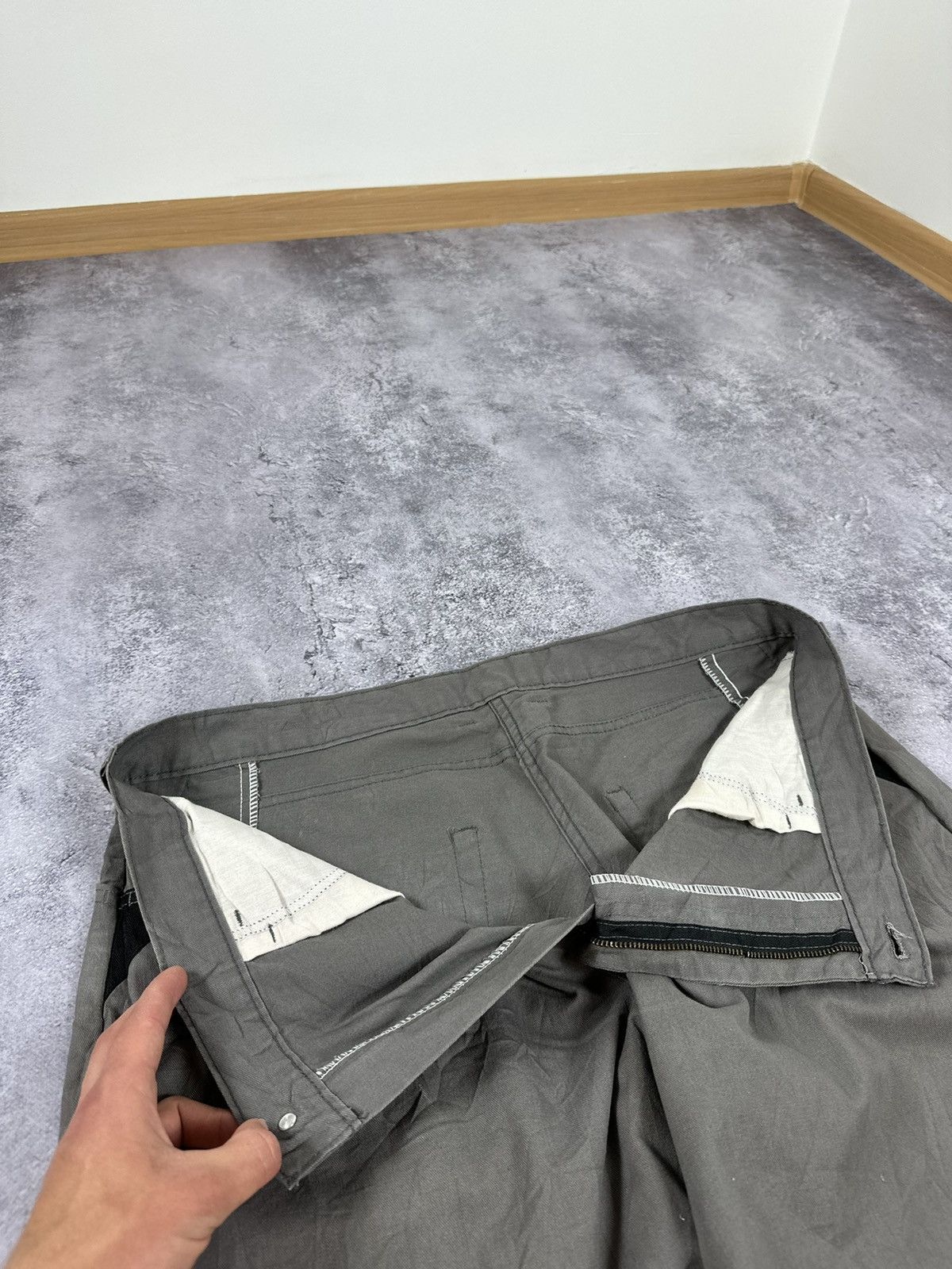 Dickies Vintage Dickies Baggy Faded Grey USA Hype Cargo Work Shorts Size US 36 / EU 52 - 12 Thumbnail