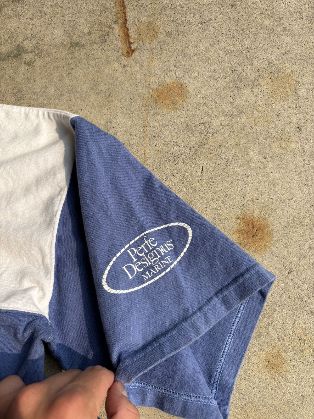 Other Vintage 90s Marine Surf Style Two Tone Heavyweight Tee Size US XL / EU 56 / 4 - 4 Thumbnail