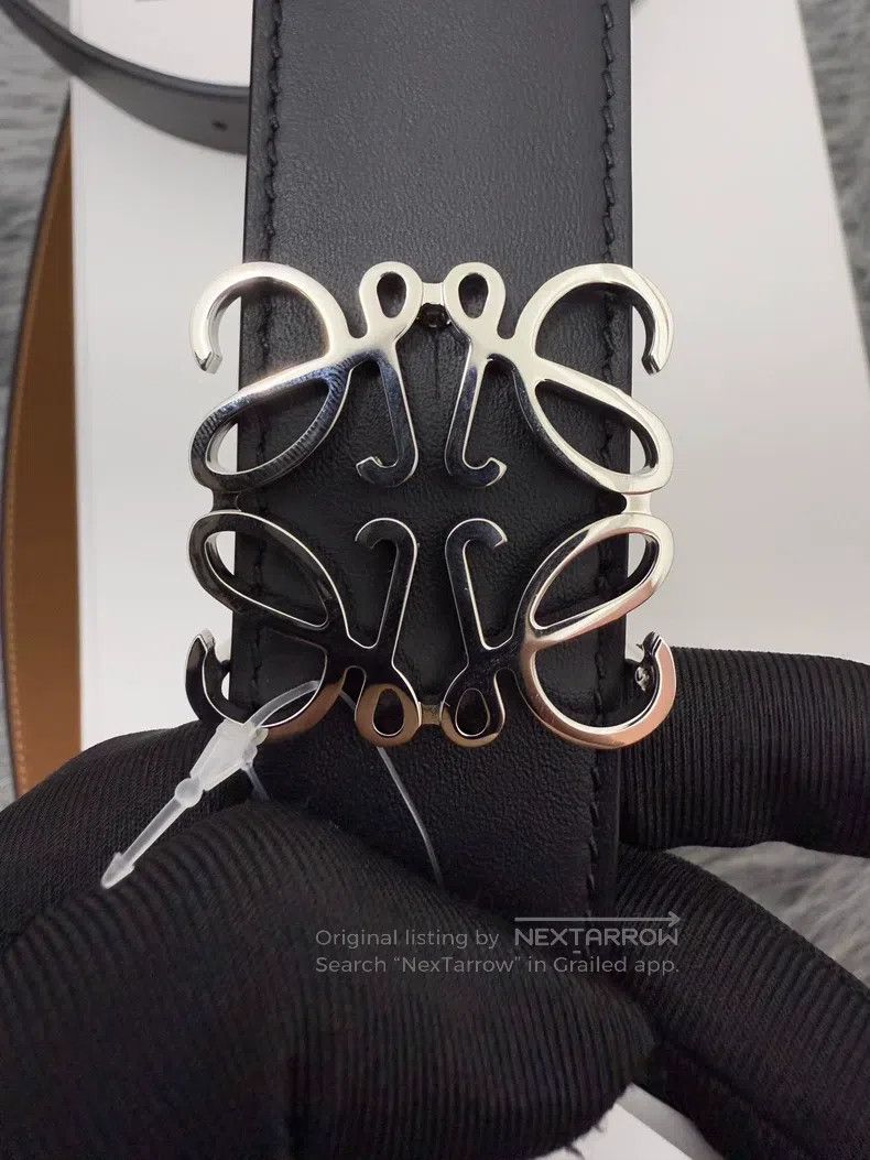 Other Loewe size 105 Double-Sided Smooth Buckle Cowhide Belt Size ONE SIZE - 3 Thumbnail