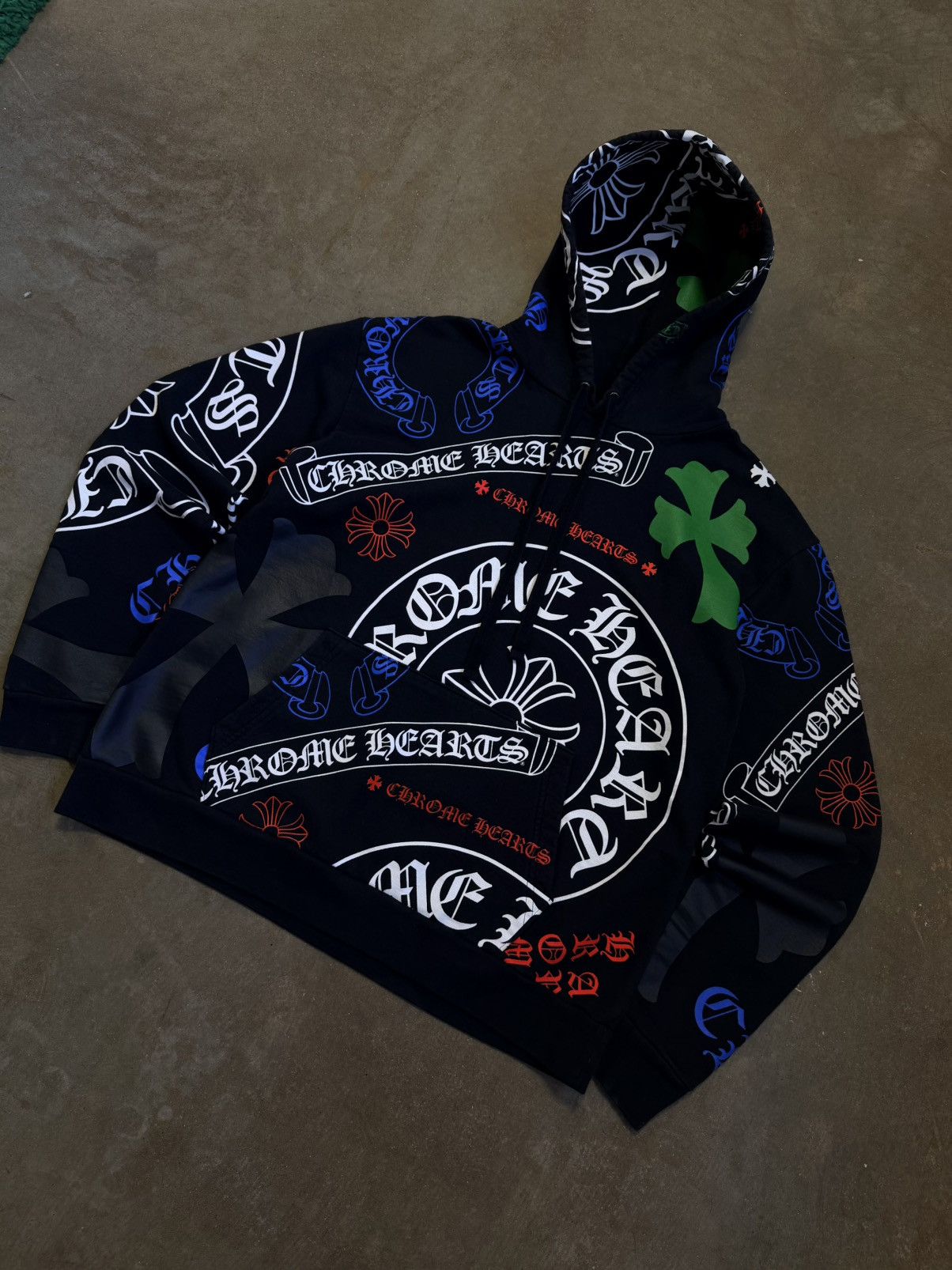 Chrome Hearts Chrome Hearts All Over Print Pull Over Hoodie Size US M / EU 48-50 / 2 - 2 Thumbnail