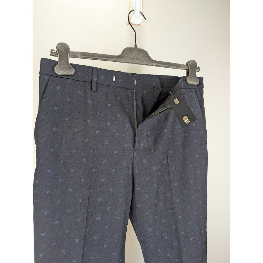 Gucci o1rshd1 Logo All Over Pants in Blue Size US 32 / EU 48 - 8 Thumbnail