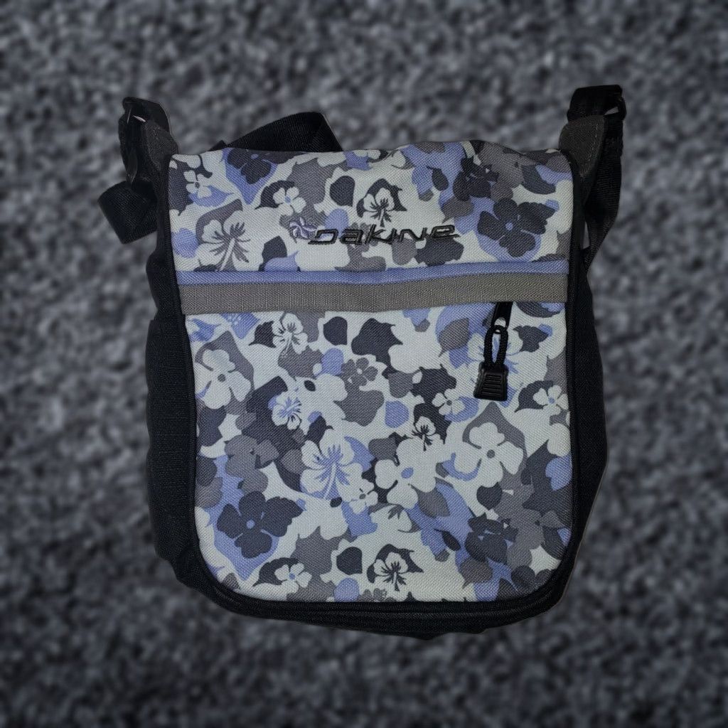 Dakine DAKINE Crossbody Canvas Bag Purse Color- Blue Black White Small Crossbody Womens Bag Size ONE SIZE - 1 Thumbnail