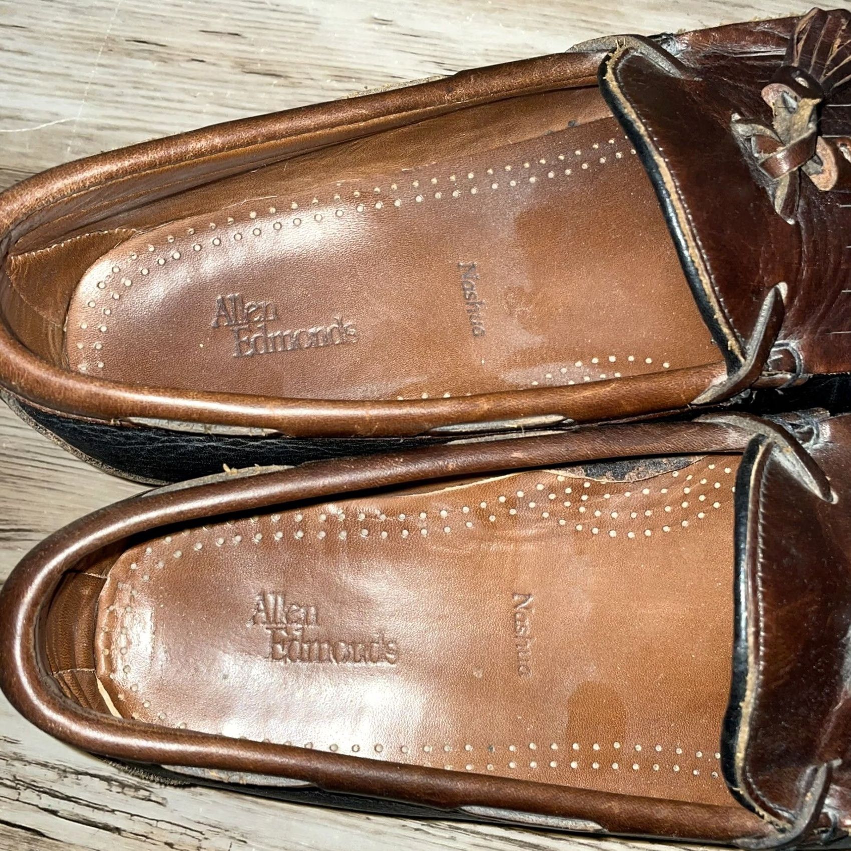 Allen Edmonds Allen Edmond Nashua Leather Tassel Loafers Mens Size 11.5 Size US 12 / EU 45 - 4 Thumbnail