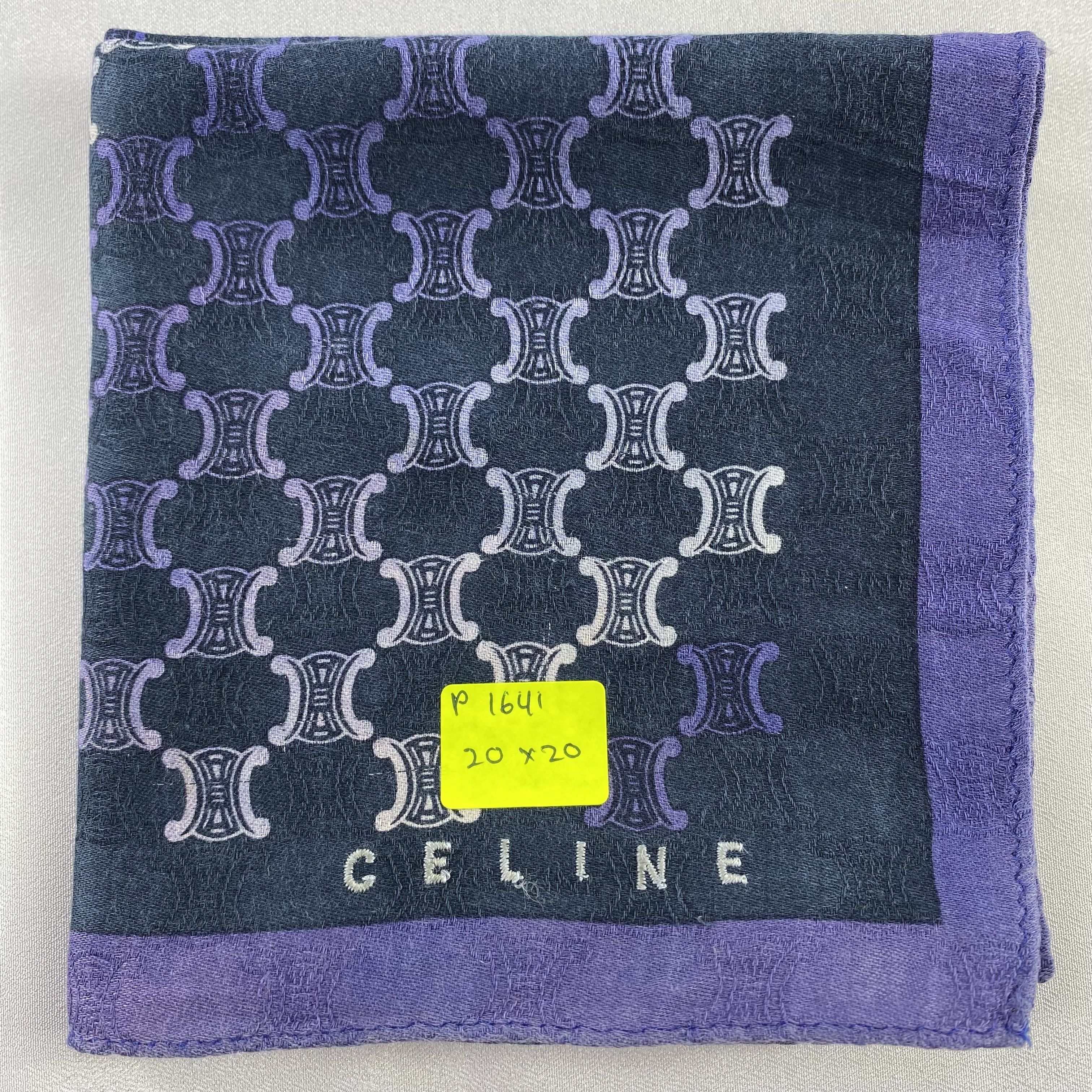 Celine × Vintage Celine Handkerchief / Neckerchief / Bandana-P1641 Size ONE SIZE - 7 Thumbnail