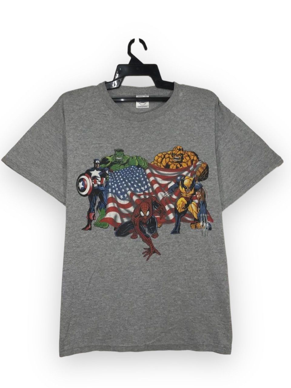 Marvel Comics Vintage Marvel Superhero Wolverine Captain America Hulk Size US L / EU 52-54 / 3 - 1 Thumbnail