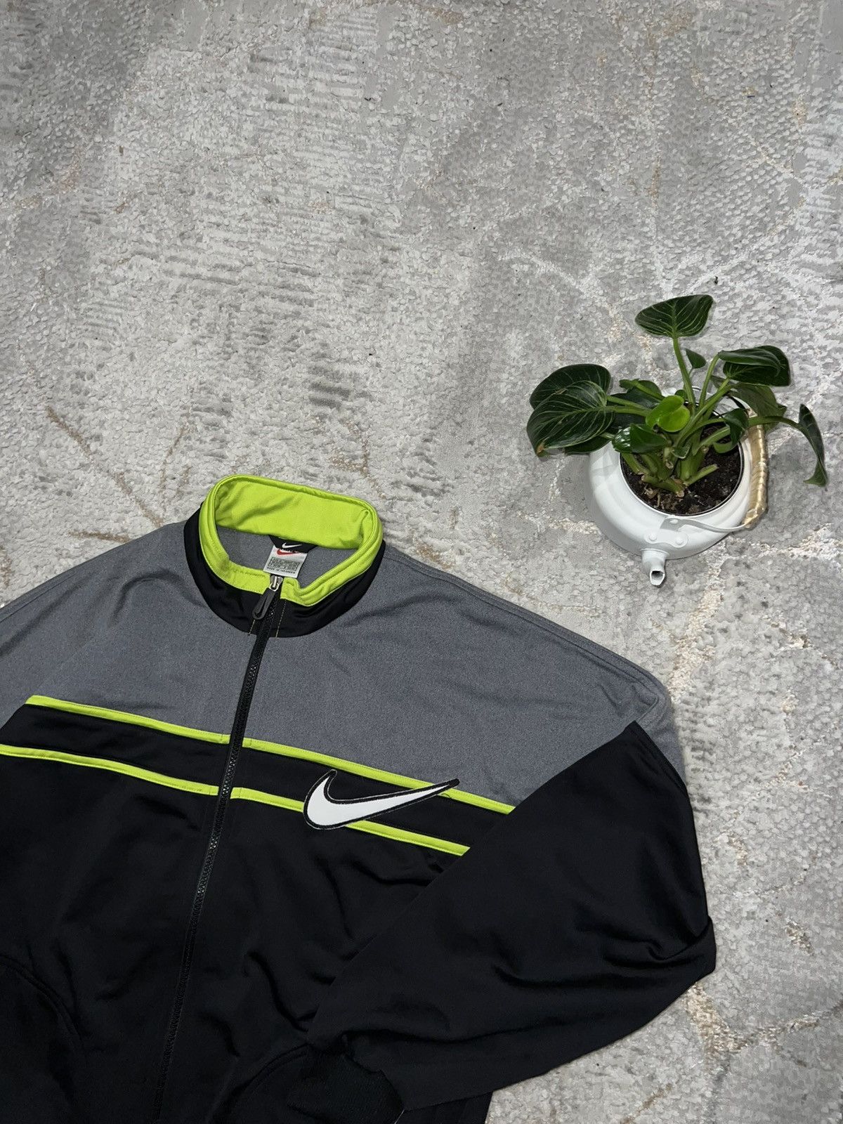 Nike × Vintage NIKE VINTAGE 90S ZIP SWEATSHIRT BOXY FIT Y2K CREWNECK Size US M / EU 48-50 / 2 - 3 Thumbnail