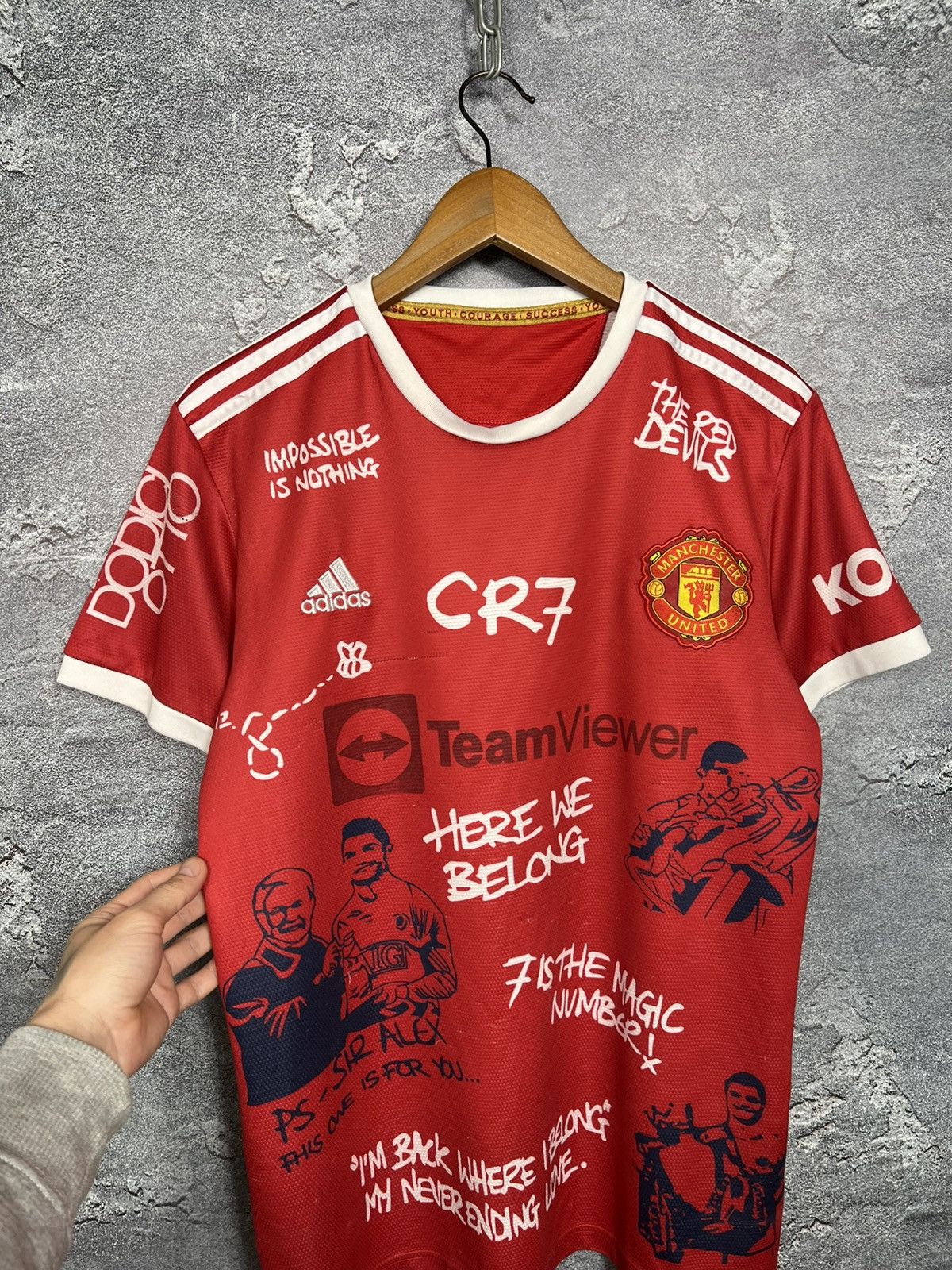 Hypebeast Manchester x Dodici Otto IShowSpeed Style Ronaldo Jersey Size US M / EU 48-50 / 2 - 4 Thumbnail