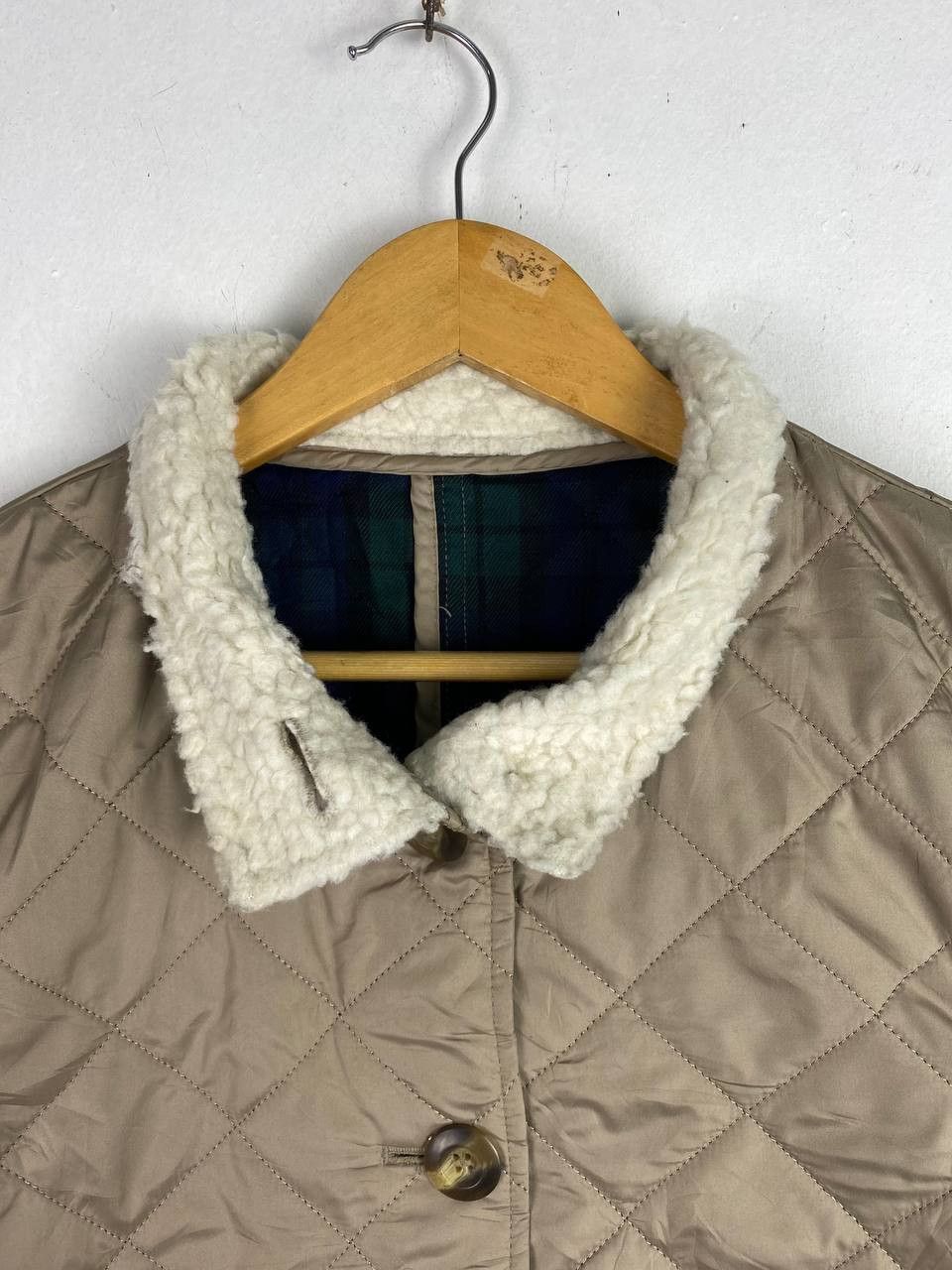 japanese brand quilted jacket flannel lining nice design