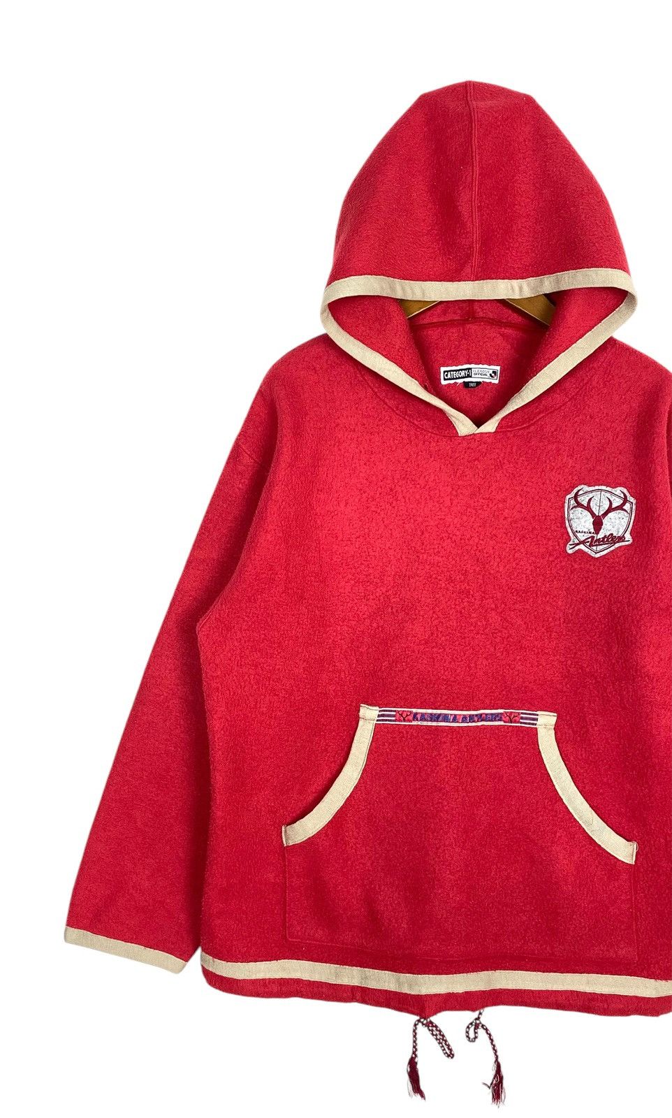 Japanese Brand Rare‼️ Vintage J. League Kashima Antlers Hoodie Fleece Size US M / EU 48-50 / 2 - 2 Thumbnail
