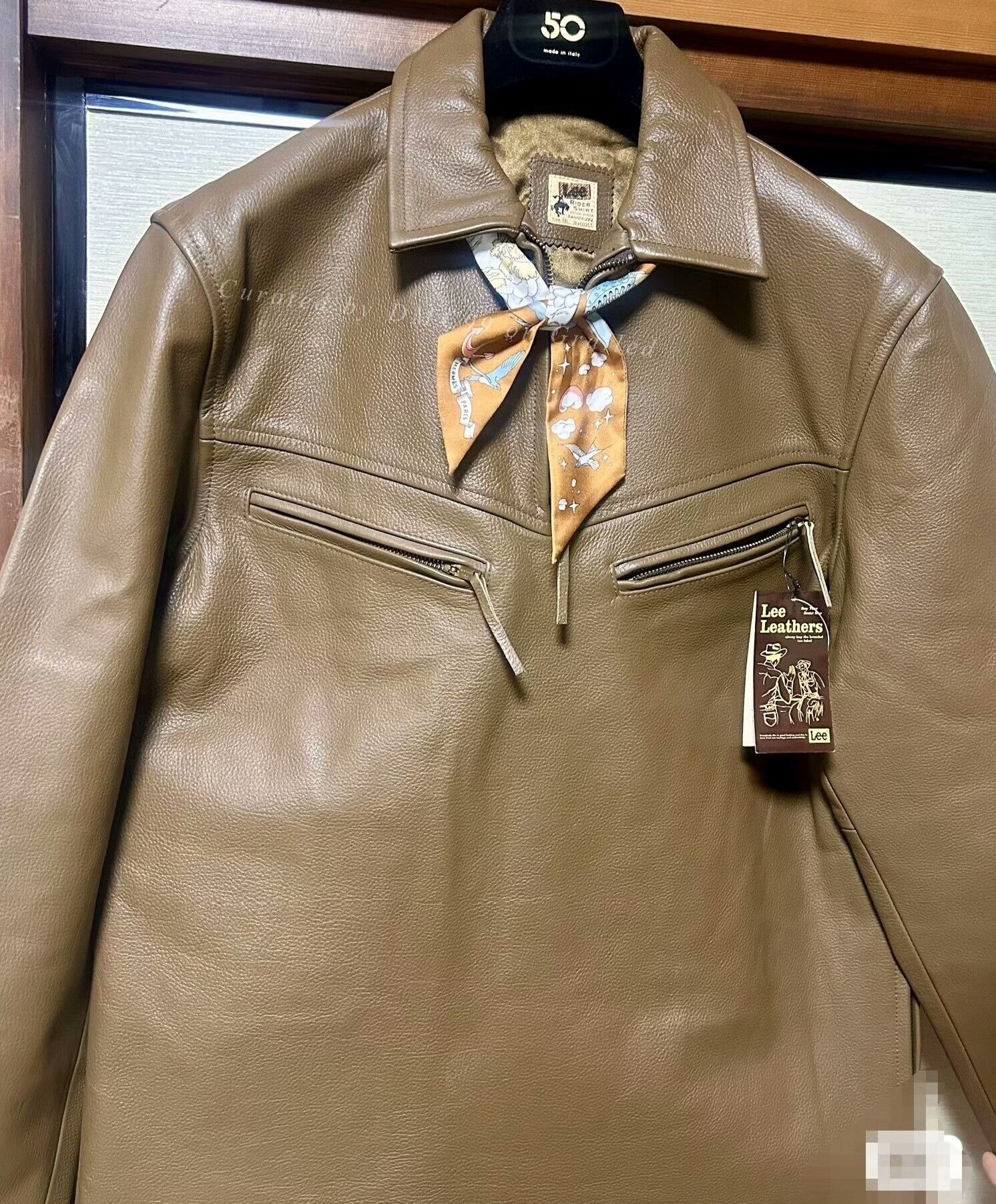 Lee Lee Japanese Cowhide Leather Jacket Size US L / EU 52-54 / 3 - 1 Thumbnail