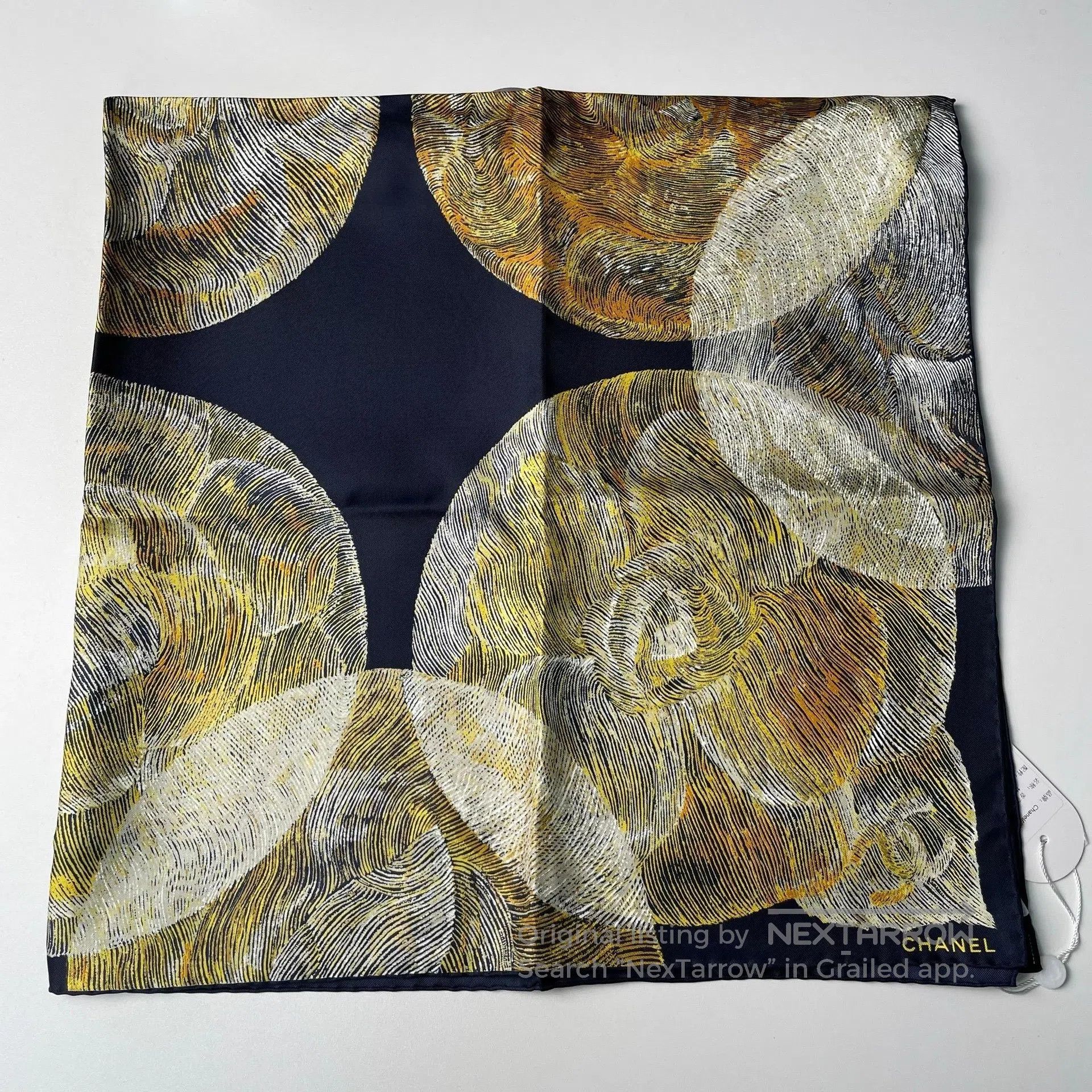 Chanel Chanel Camellia Moon Phase Silk Scarf| Size ONE SIZE - 3 Thumbnail