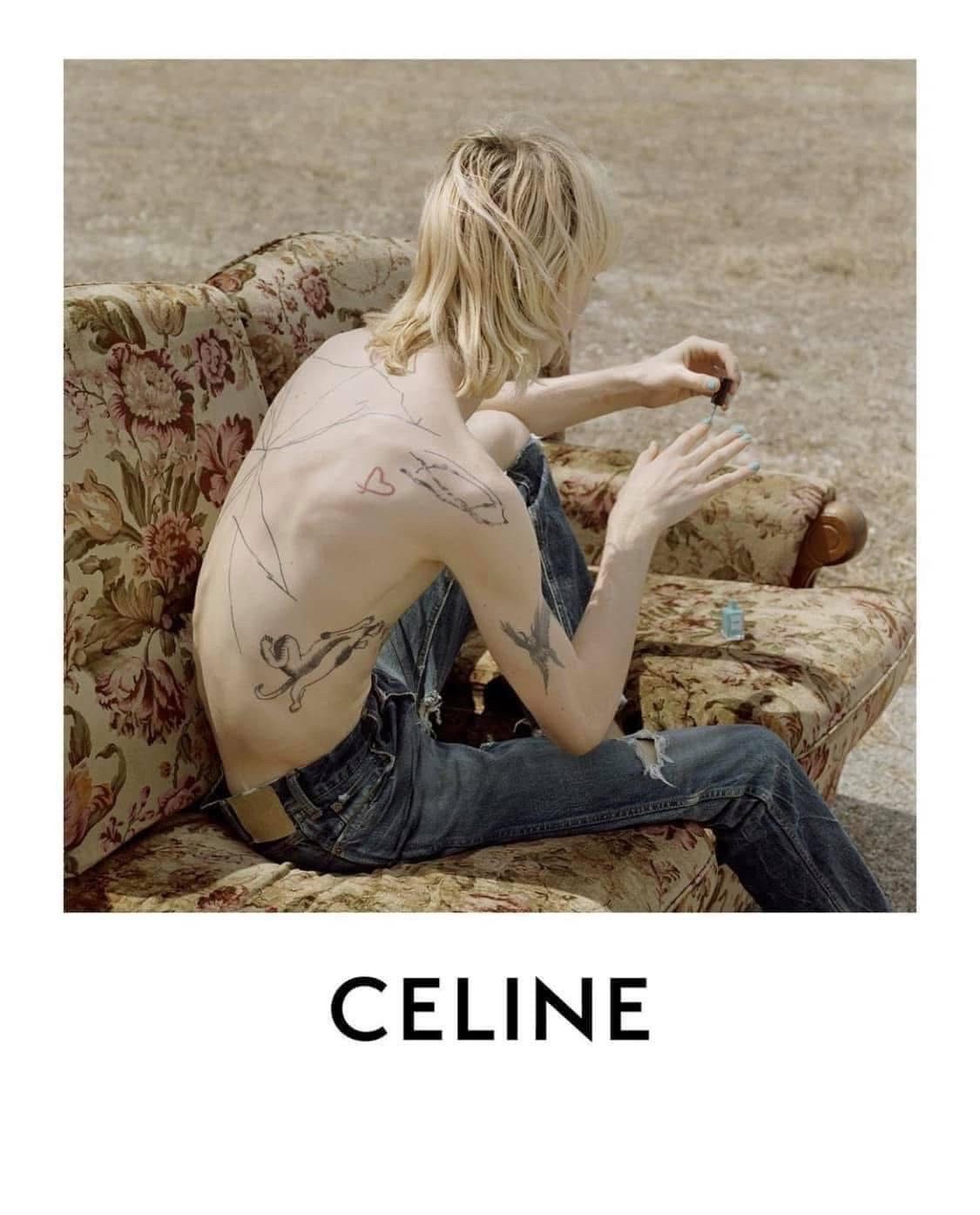 Celine FW20 Celine knee blowout Hedi Slimane union wash jeans 29 Size US 29 - 13 Thumbnail