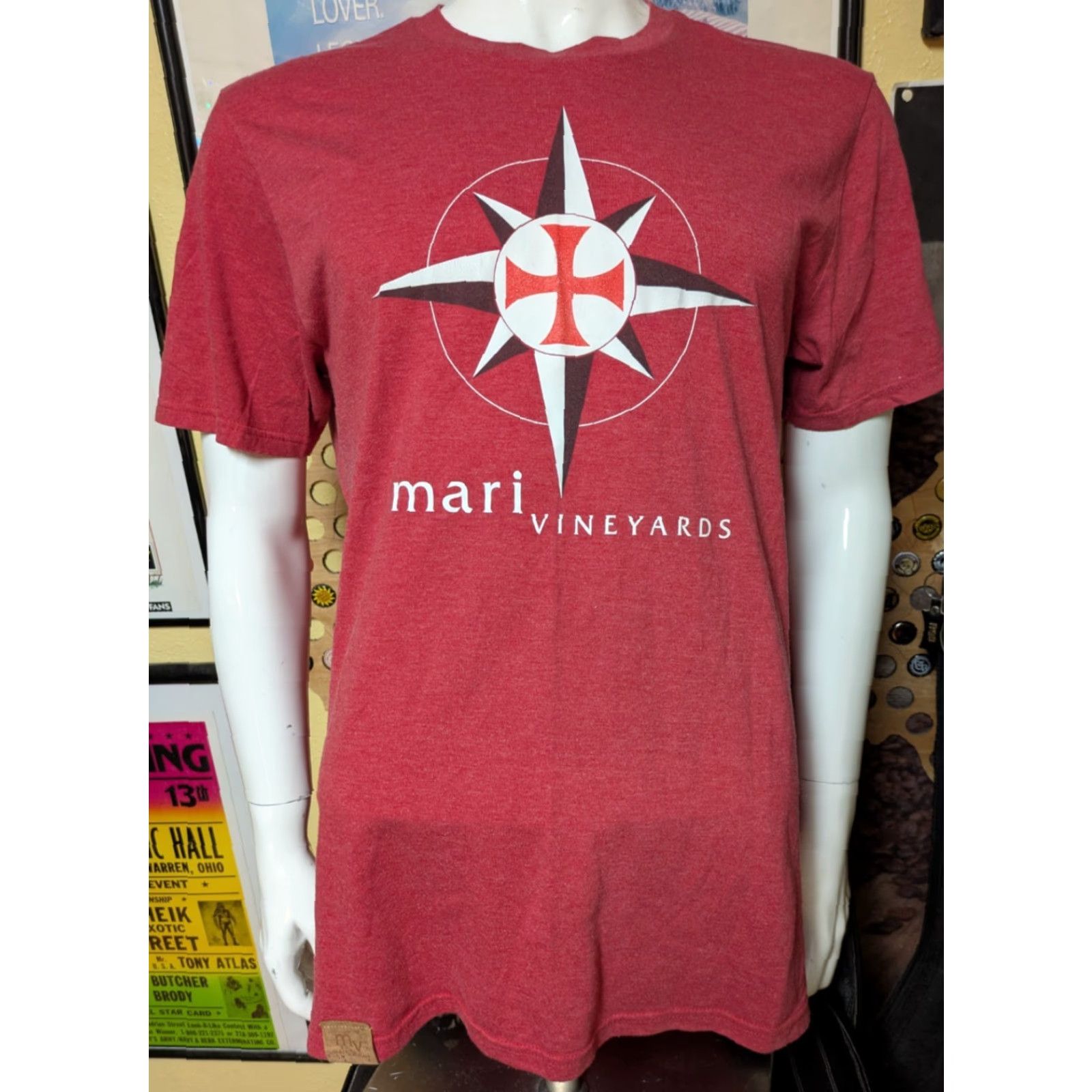 Vintage Mari Vineyards Winery Traverse City MI Oak Island Marty Lagina T Shirt Large Men Size US L / EU 52-54 / 3 - 2 Thumbnail