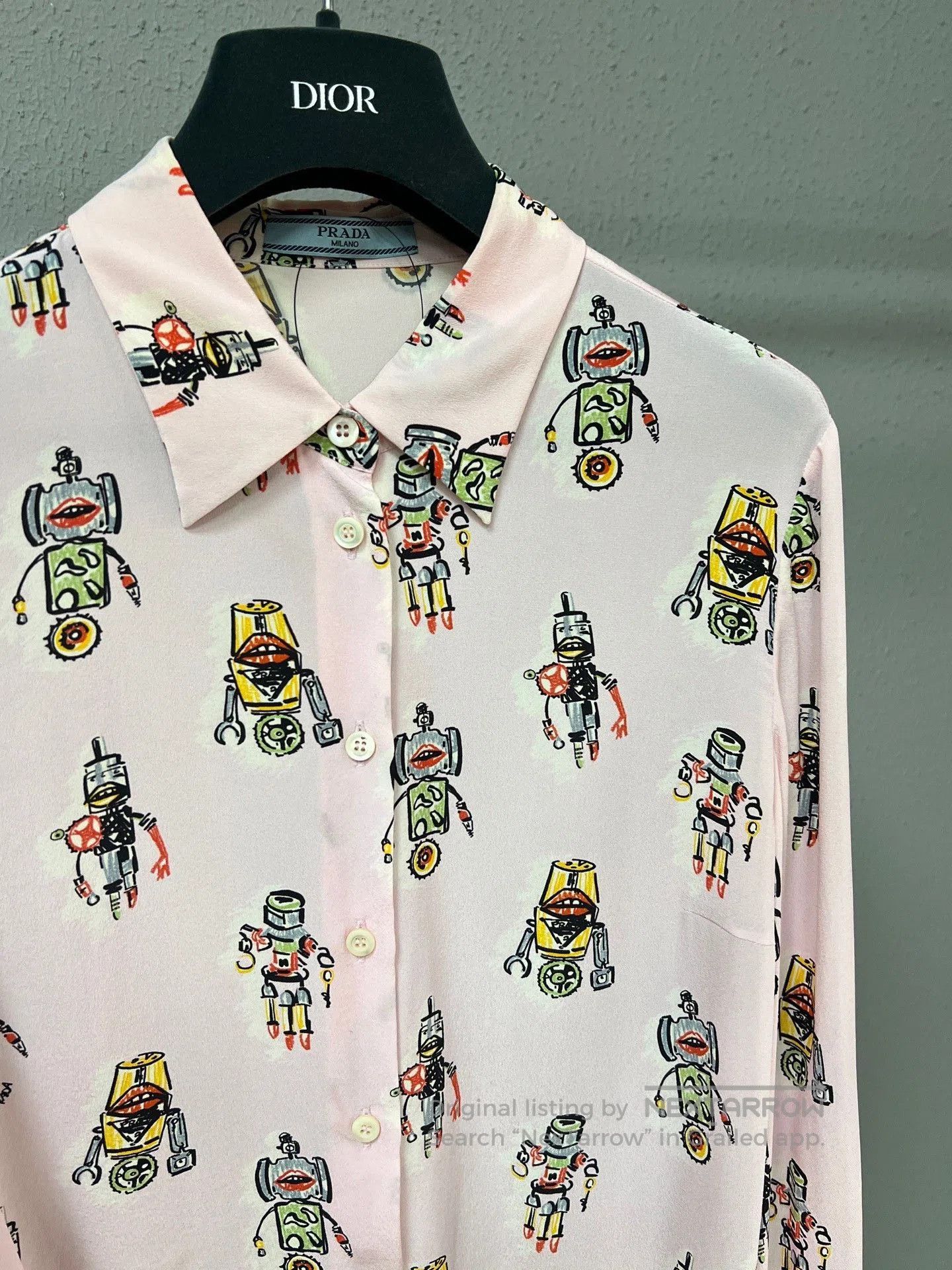 Prada Prada Robot Print Shirt. Size US S / EU 44-46 / 1 - 3 Thumbnail