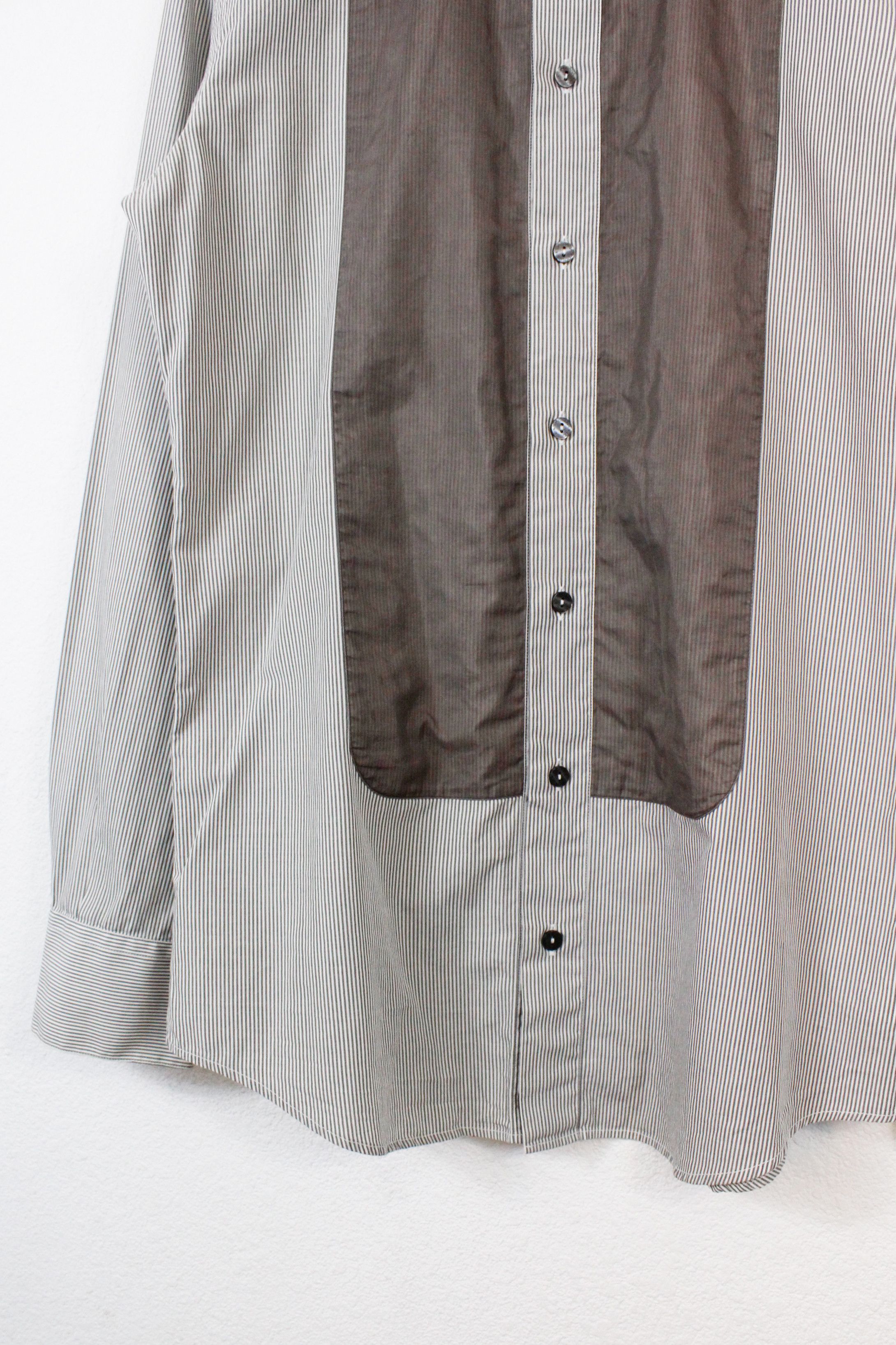 Dolce & Gabbana GOLD Cotton Silk Striped Formal Dress Shirt