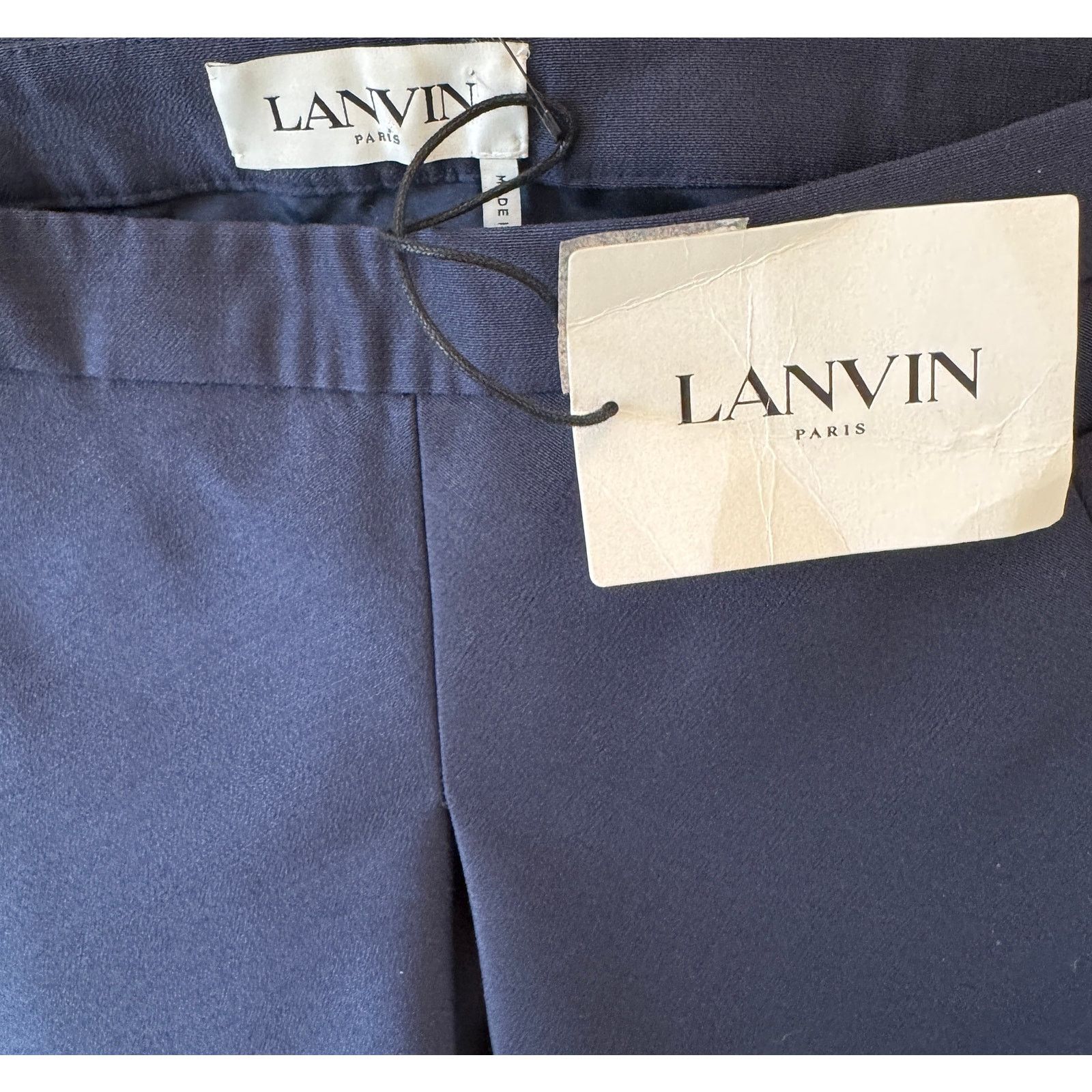 Lanvin Lanvin NWT Women Skirt Navy Blue Size 31" - 3 Thumbnail