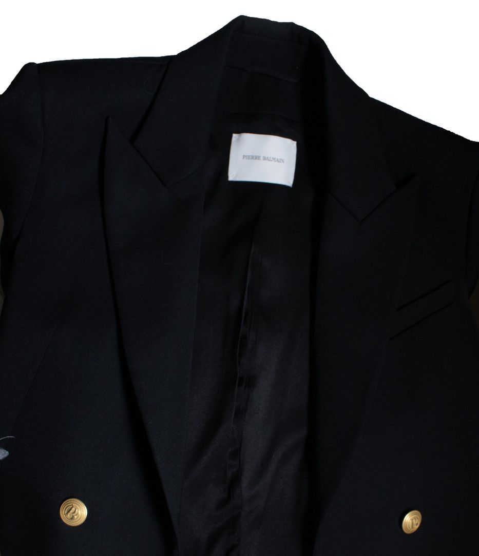 Pierre Balmain Pierre Balmain, black double breasted blazer Size M / US 6-8 / IT 42-44 - 10 Thumbnail