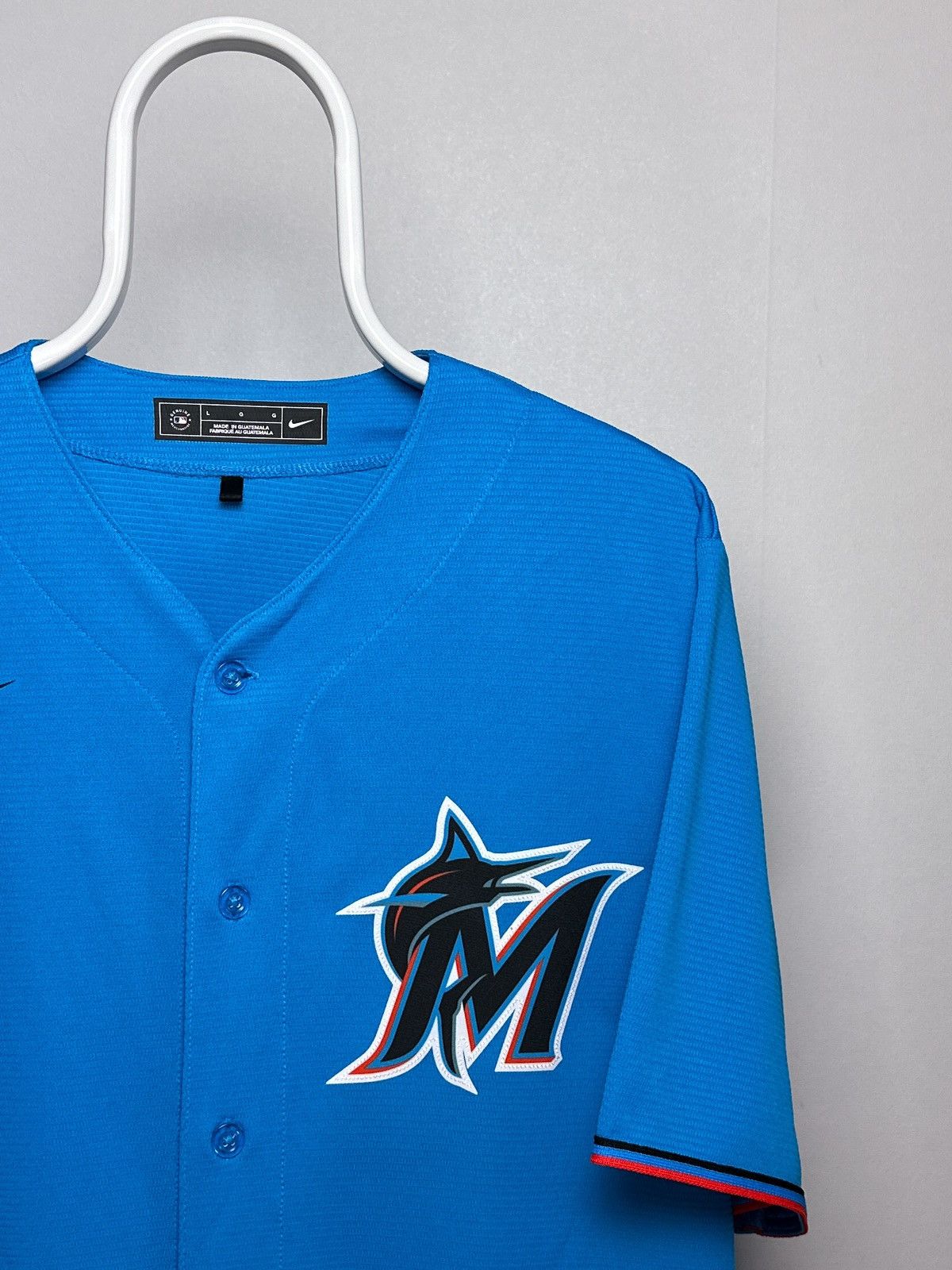 MLB Nike MLB Miami Marlins Blue Spring Training Jersey Baseball Size US L / EU 52-54 / 3 - 3 Thumbnail