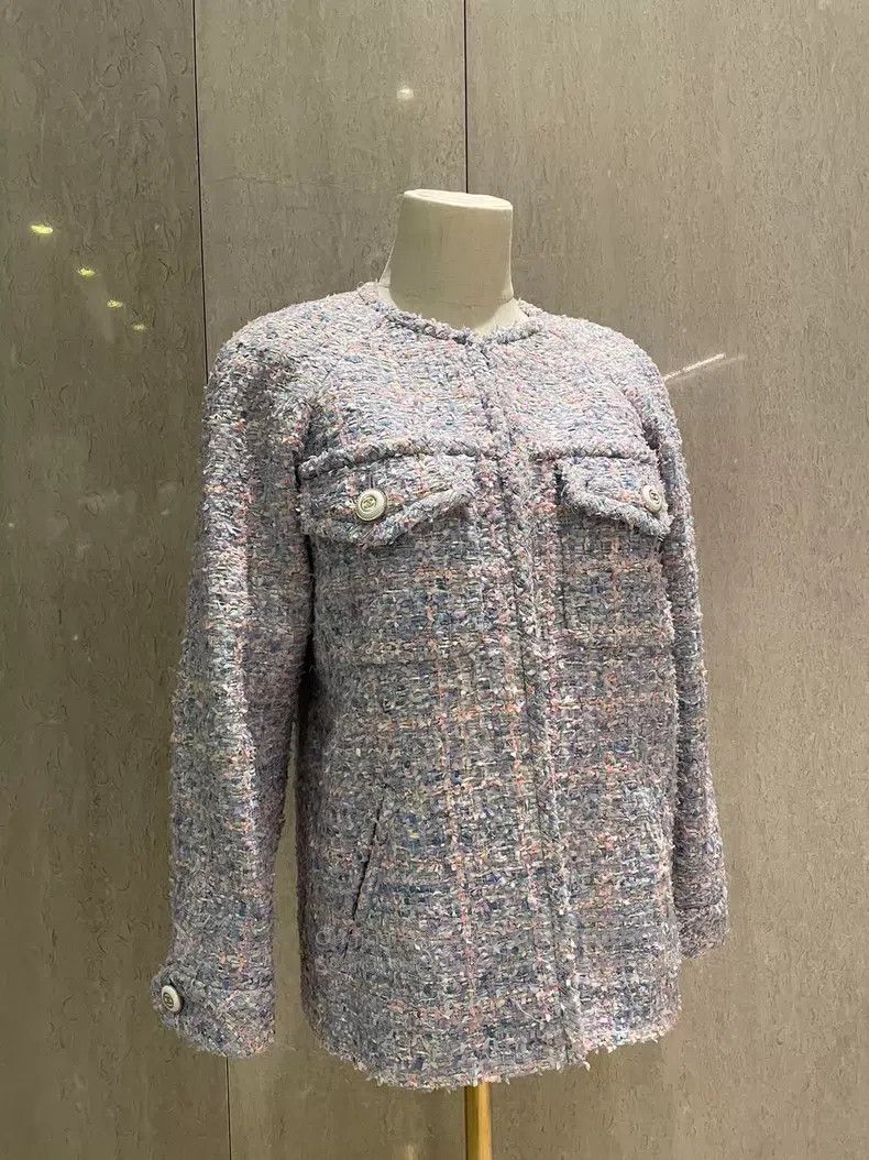 Chanel Chanel Lavender purple coat Size XXS / US 00 / IT 34 - 1 Thumbnail